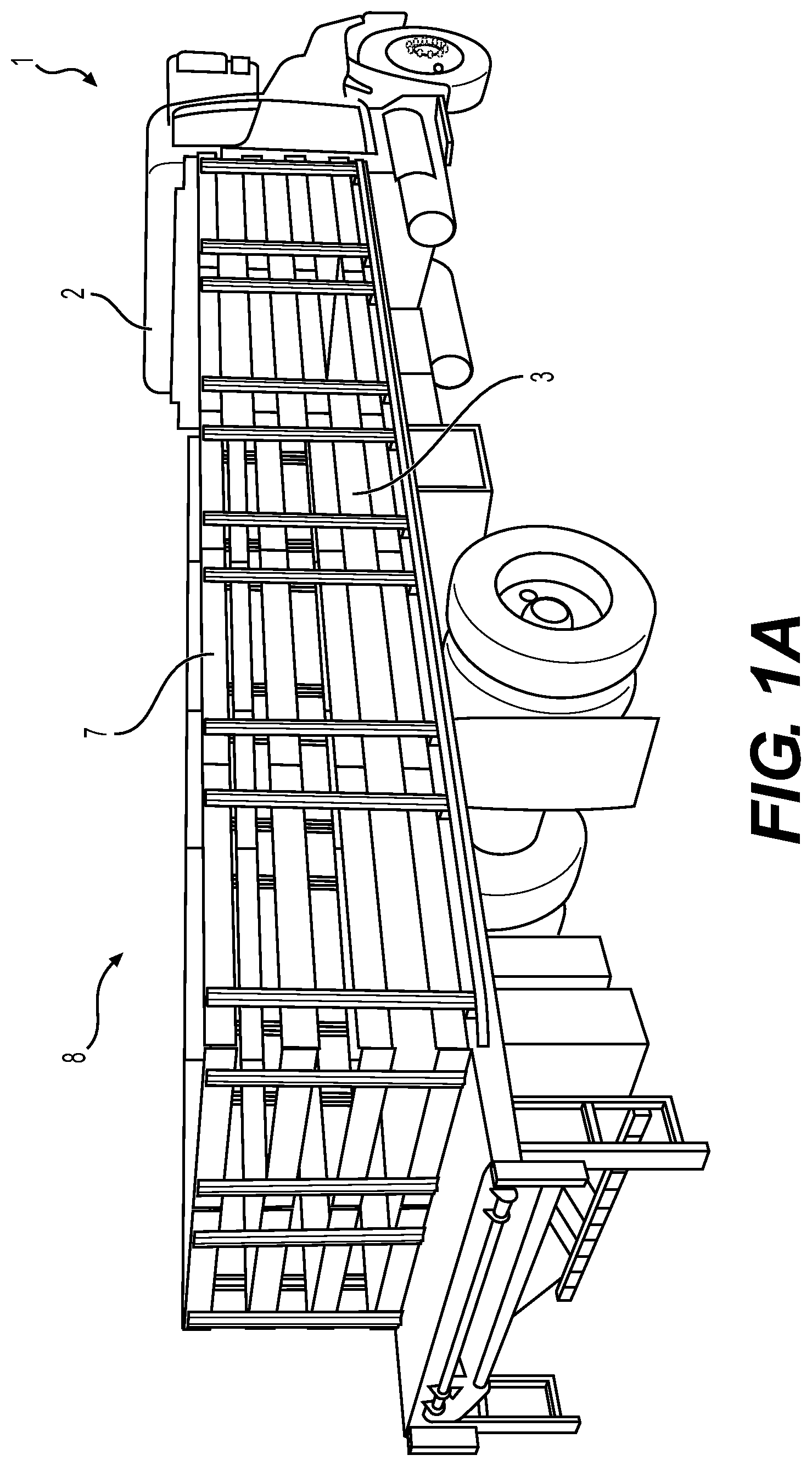 Patent US12345079 — Stake post with locking hinge — Figure 1