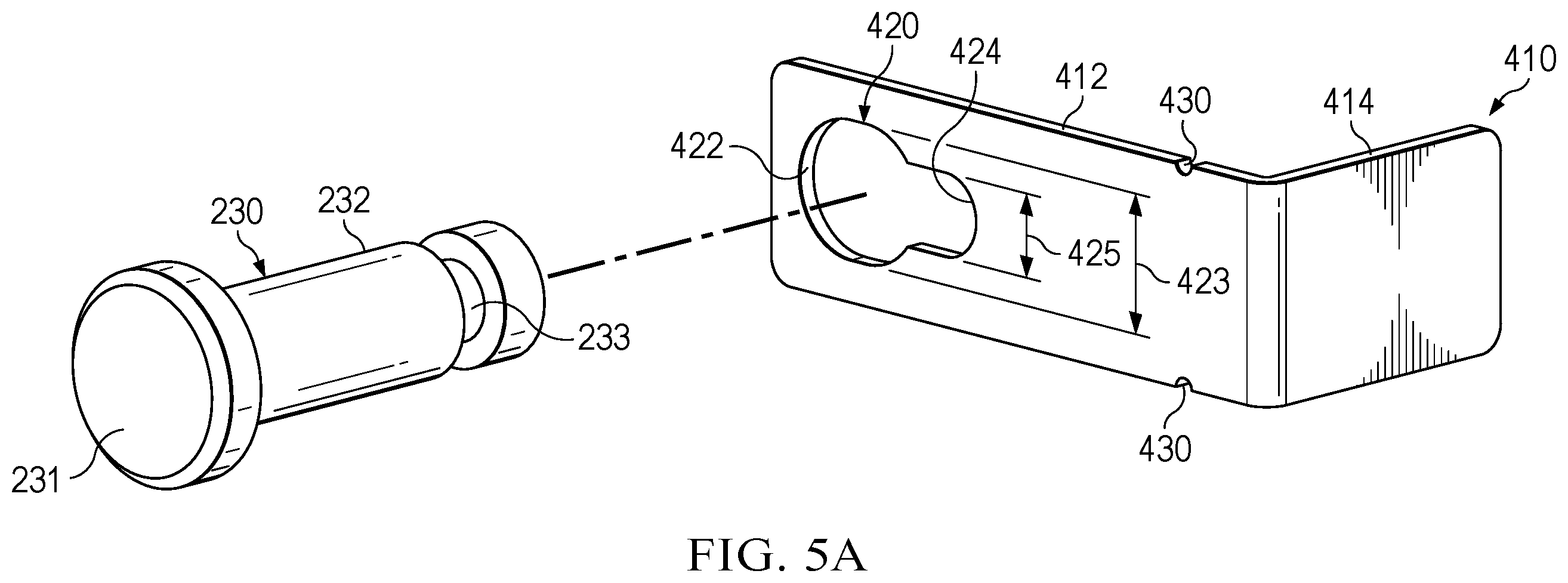 Patent US12345081 Figure 5 – Lower bracket and anchor system for a movable barrier