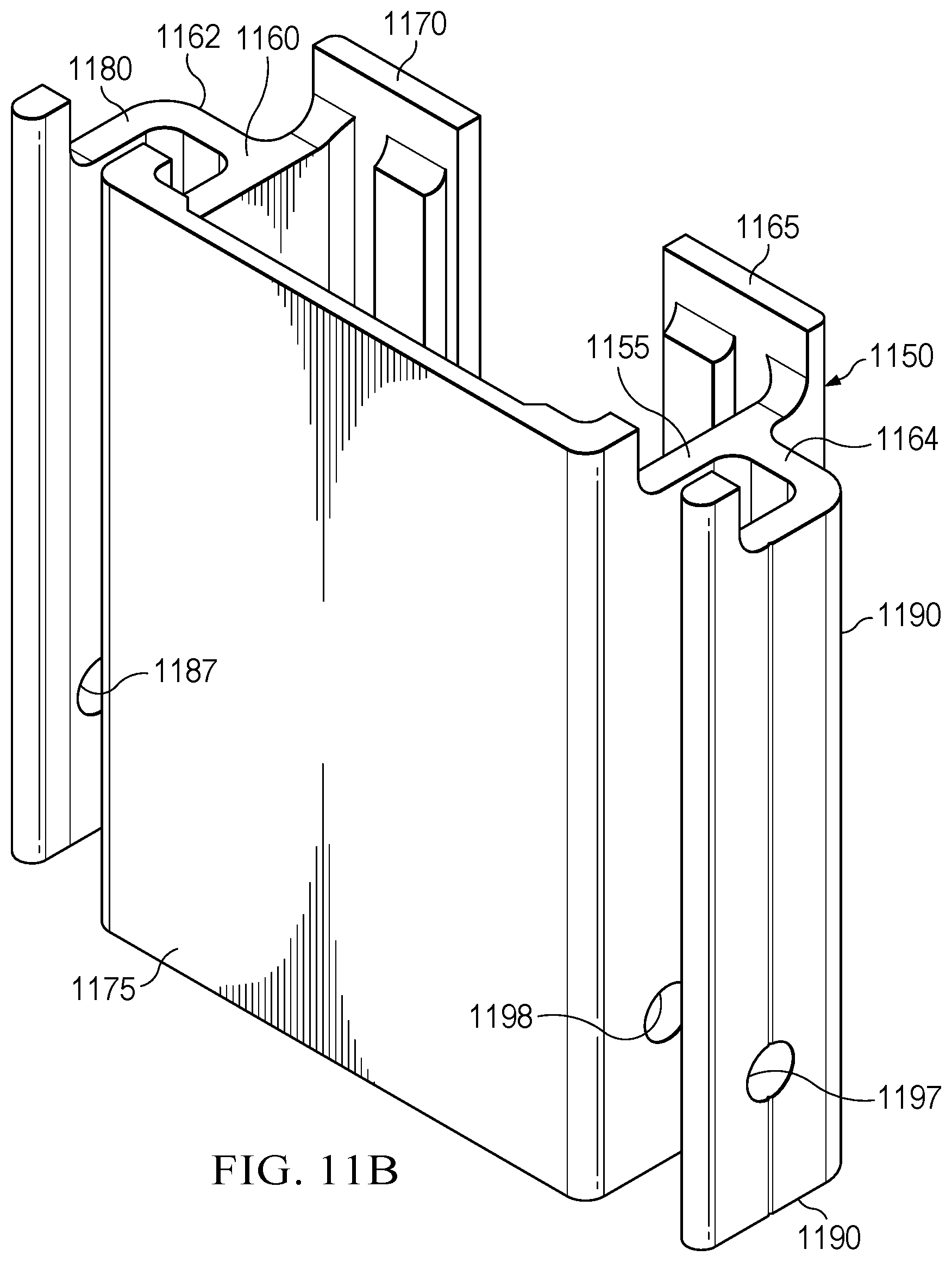 Patent US12345081 Figure 15 – Lower bracket and anchor system for a movable barrier