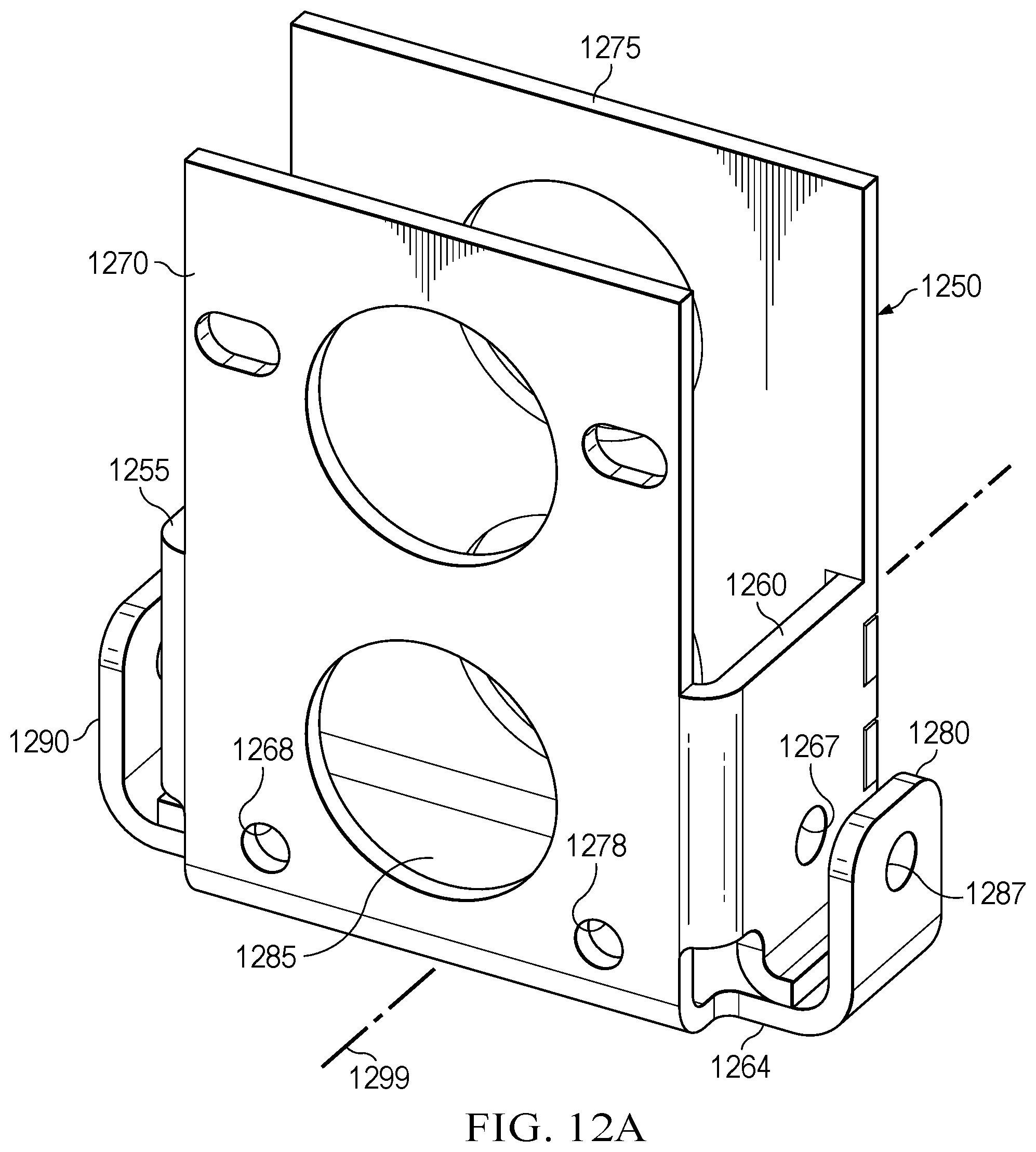 Patent US12345081 Figure 16 – Lower bracket and anchor system for a movable barrier