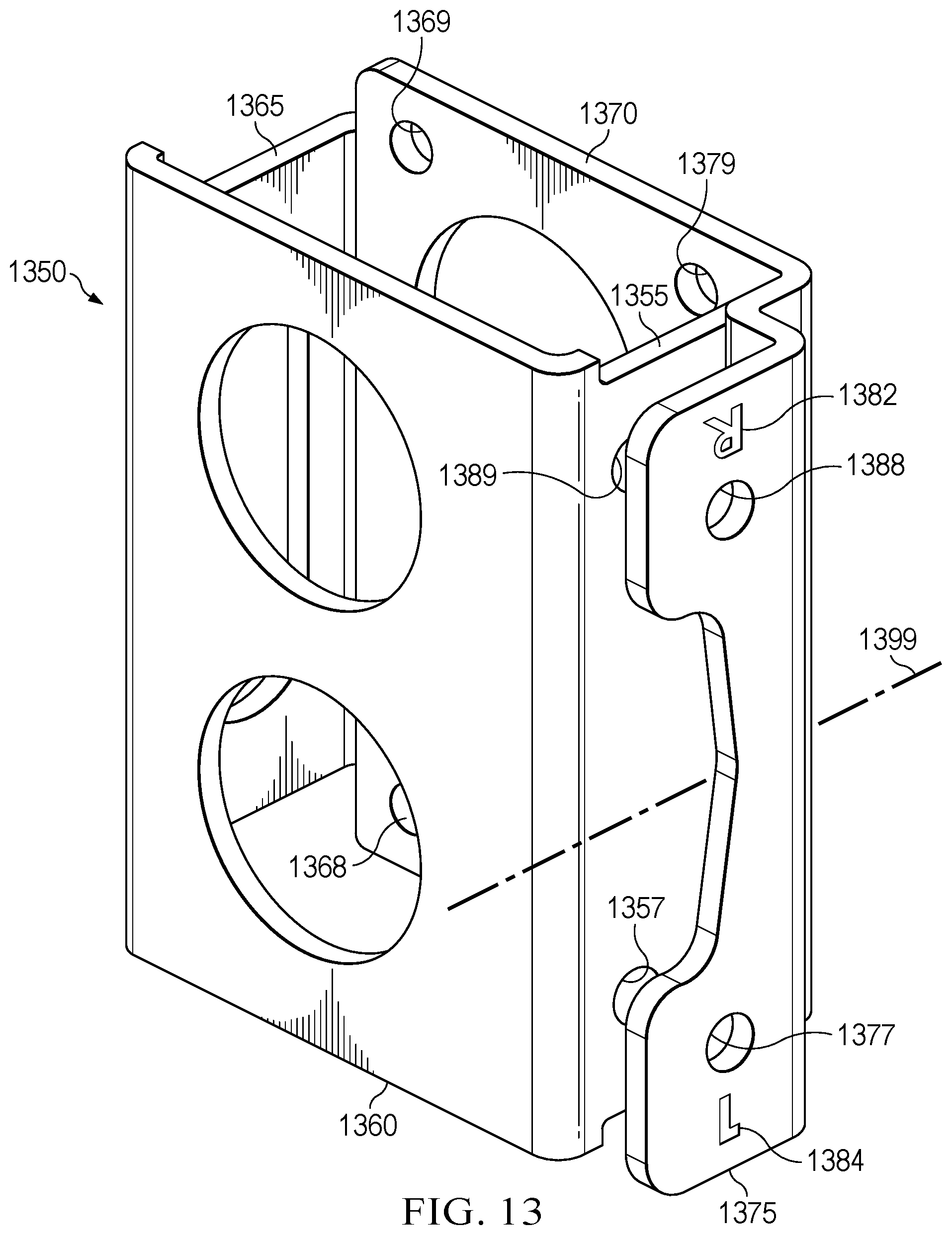 Patent US12345081 Figure 18 – Lower bracket and anchor system for a movable barrier