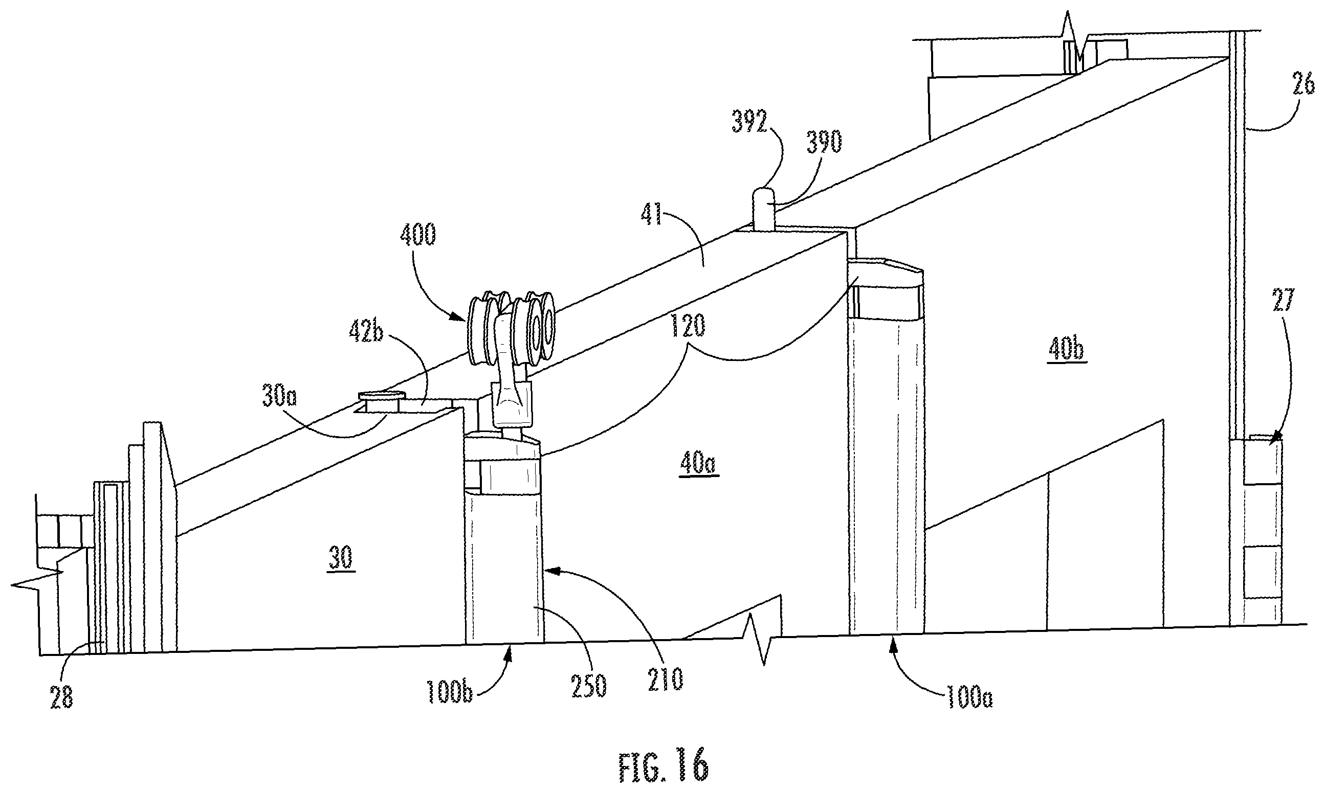 Patent US12345083 Figure 13 – Continuous locking hinge assemblies and folding door assemblies including the same