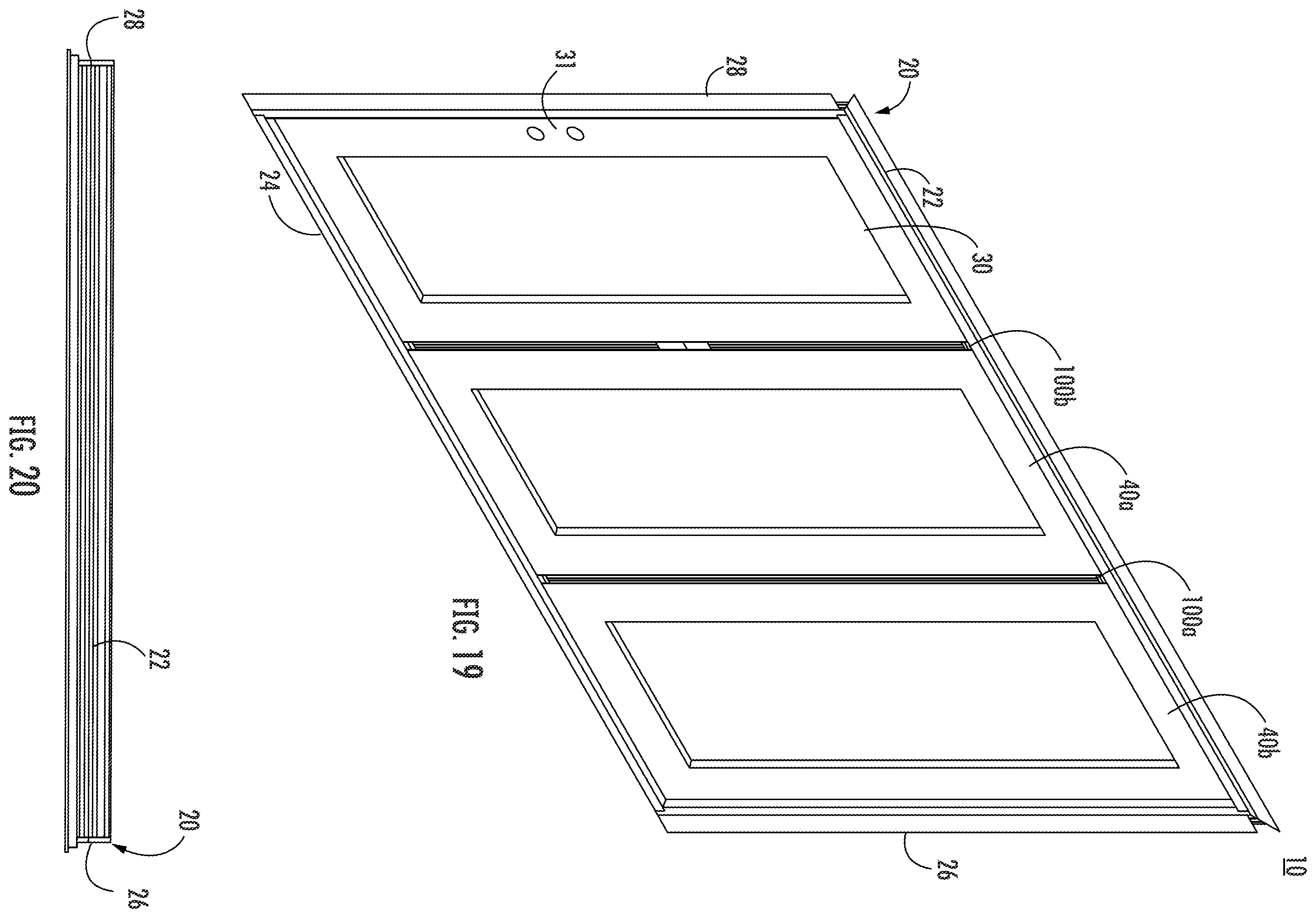 Patent US12345083 Figure 15 – Continuous locking hinge assemblies and folding door assemblies including the same