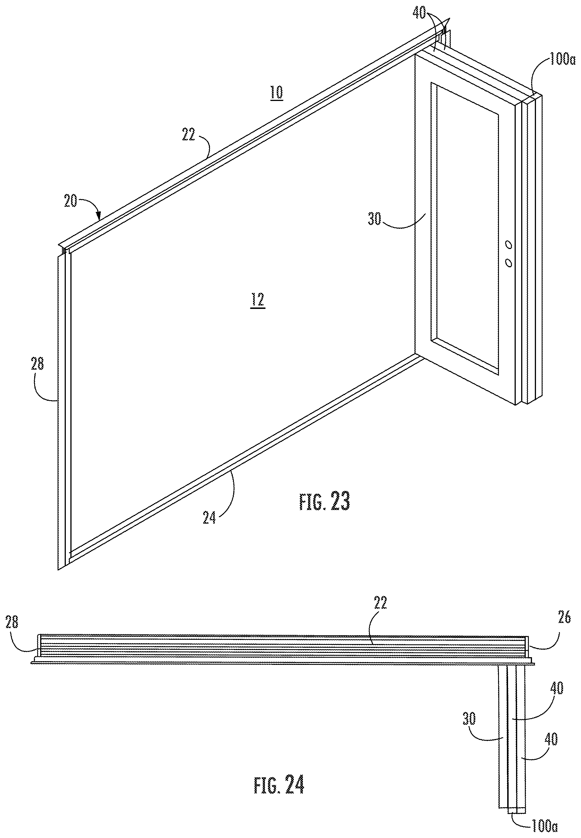 Patent US12345083 Figure 17 – Continuous locking hinge assemblies and folding door assemblies including the same