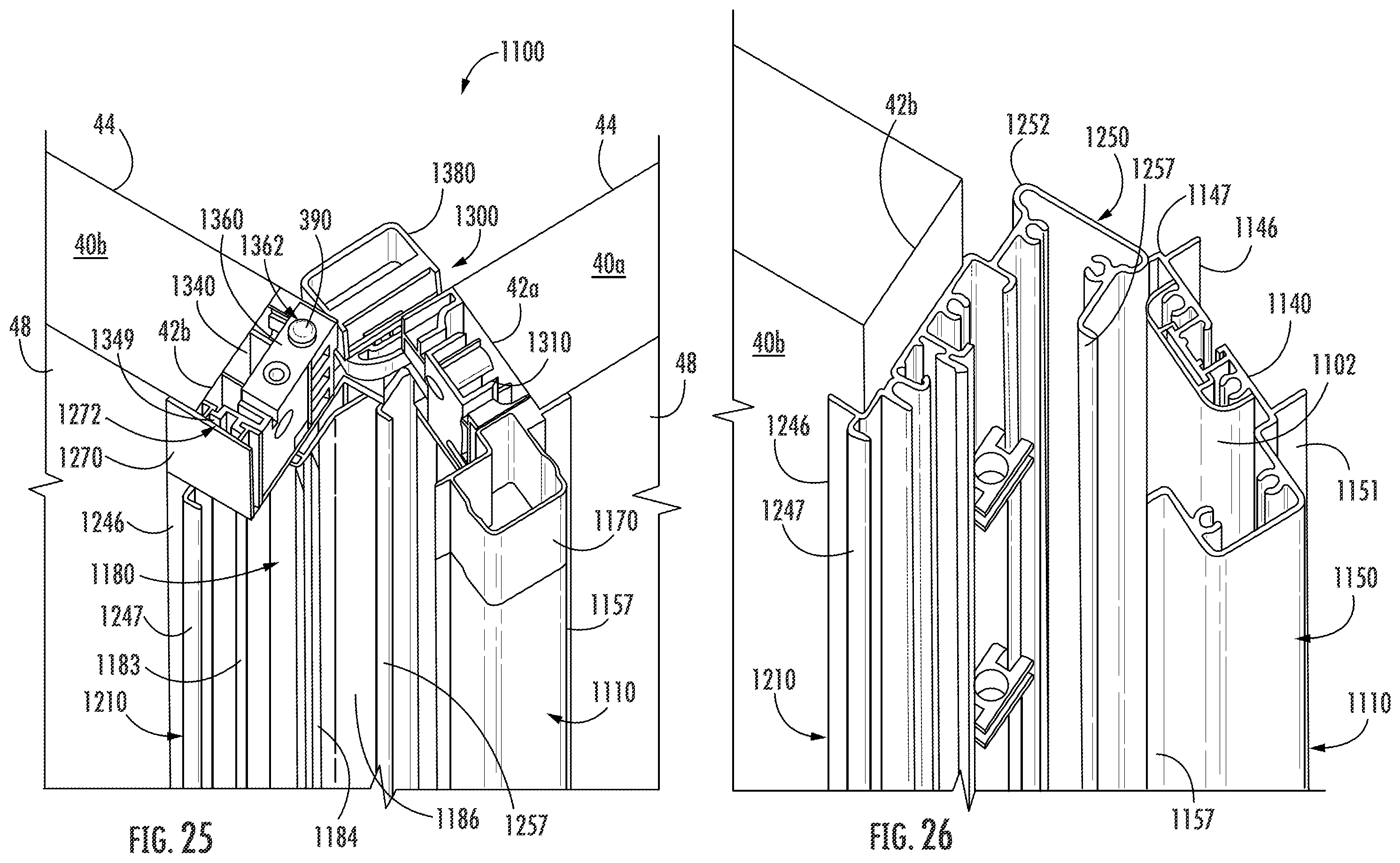 Patent US12345083 Figure 18 – Continuous locking hinge assemblies and folding door assemblies including the same