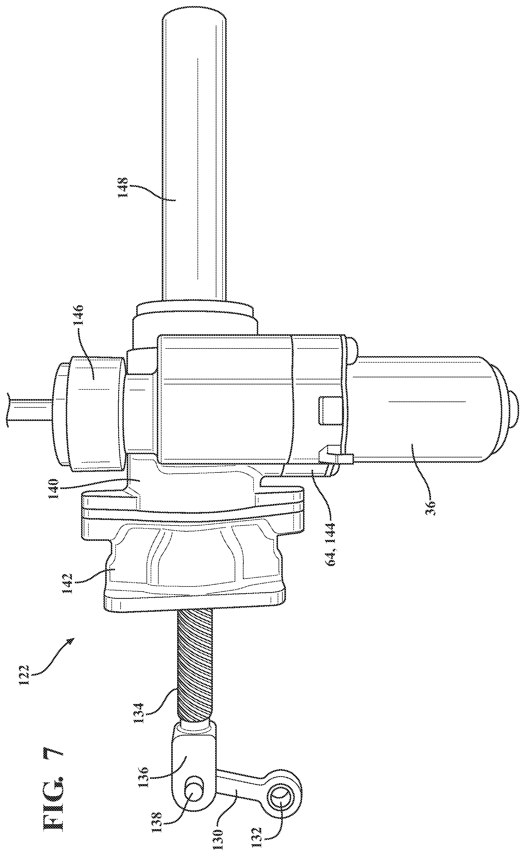Patent US12345084 Figure 8 – Distributed control system for servo controlled powered door actuator