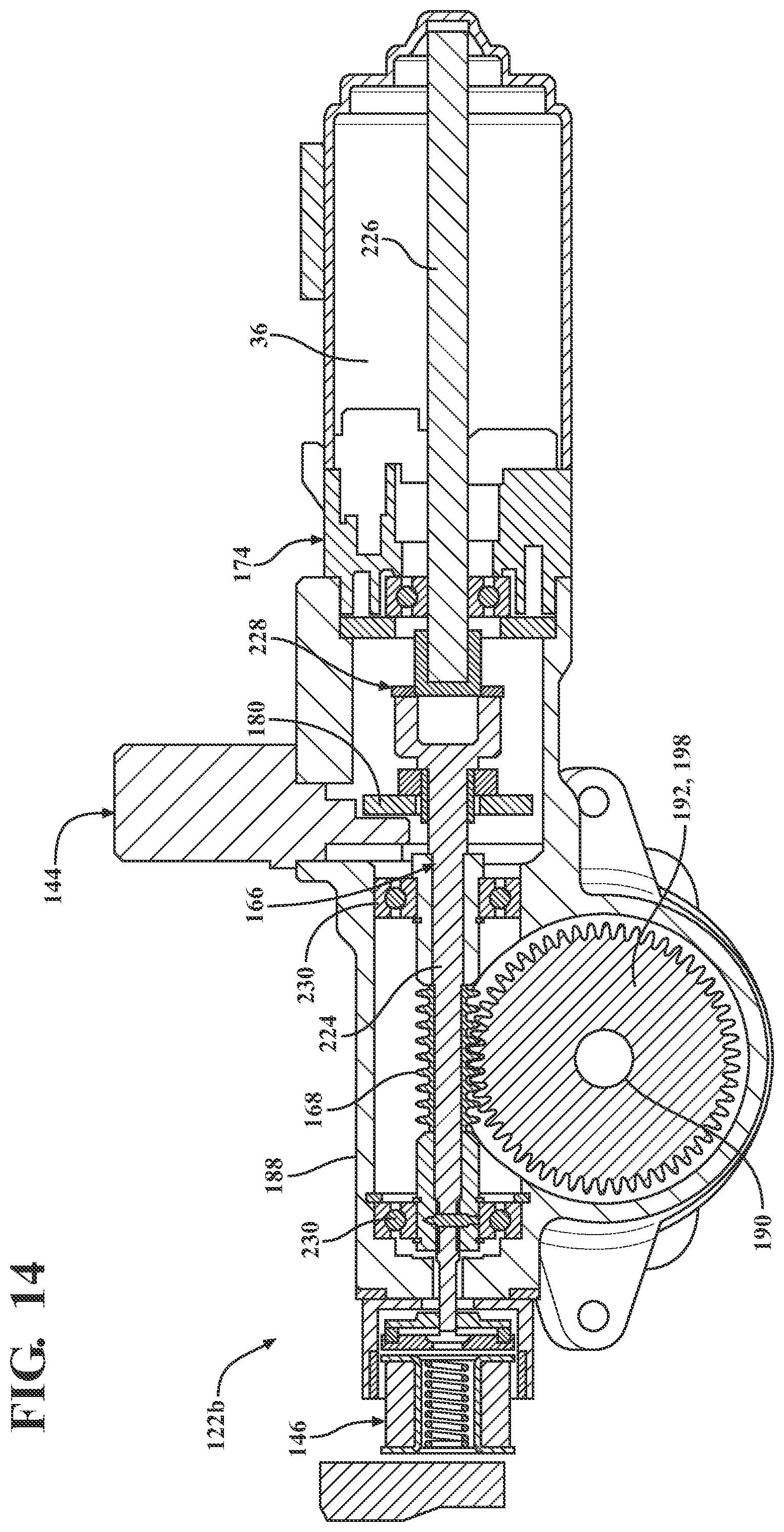 Patent US12345084 Figure 14 – Distributed control system for servo controlled powered door actuator