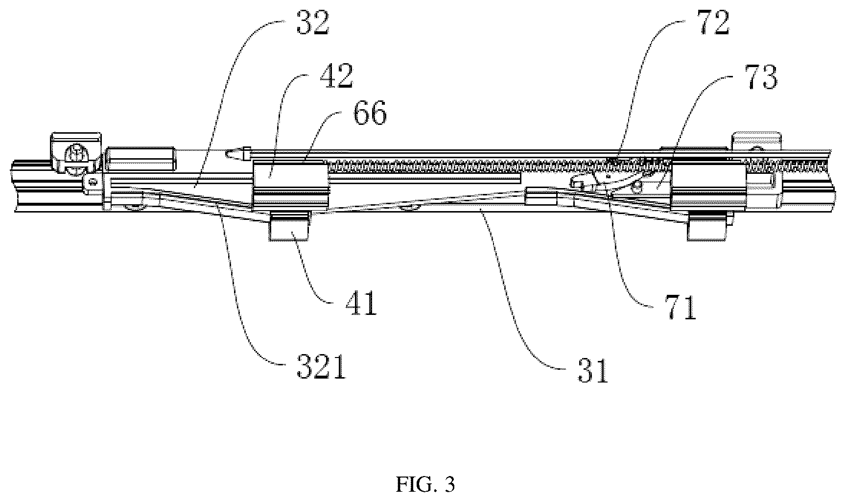 Patent US12345086 Figure 3 – Electrically driven sliding window for vehicle and vehicle