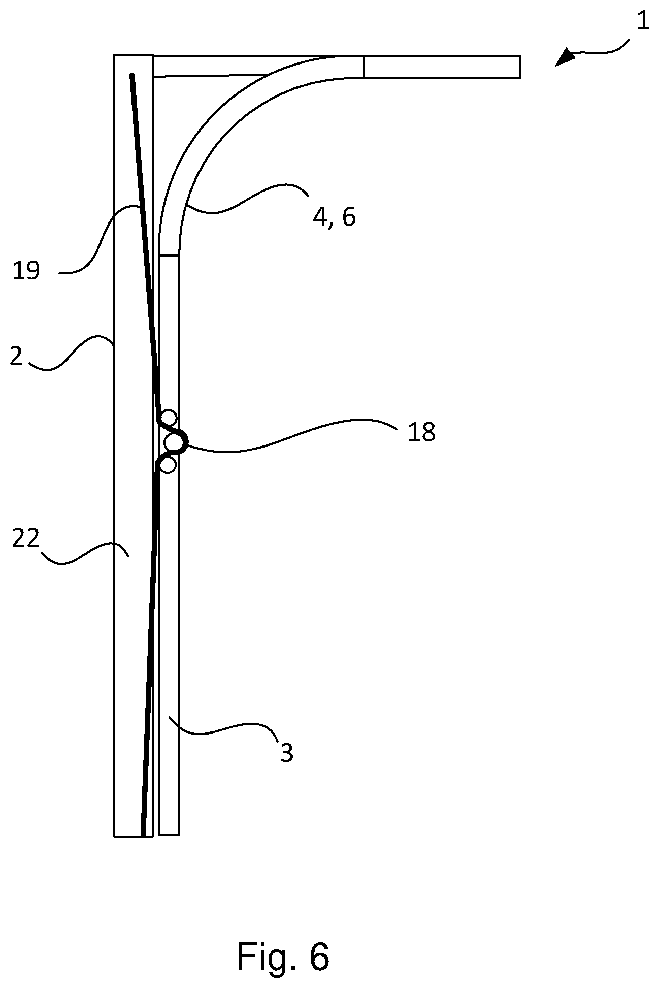 Patent US12345087 Figure 6 – Door operator system