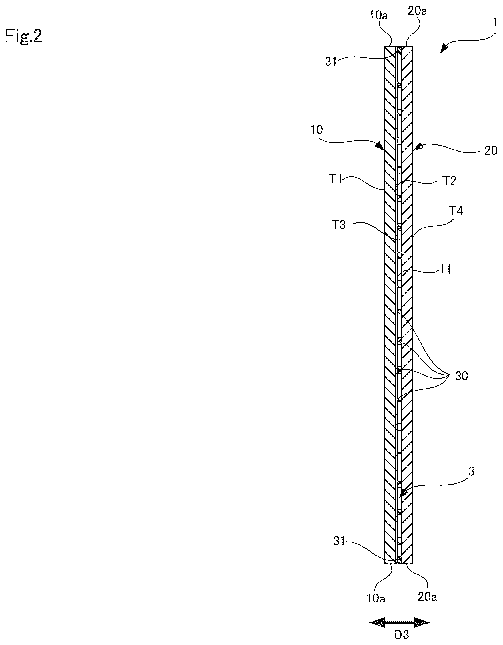 Patent US12345088 Figure 2 – Vacuum glass and method for manufacturing same