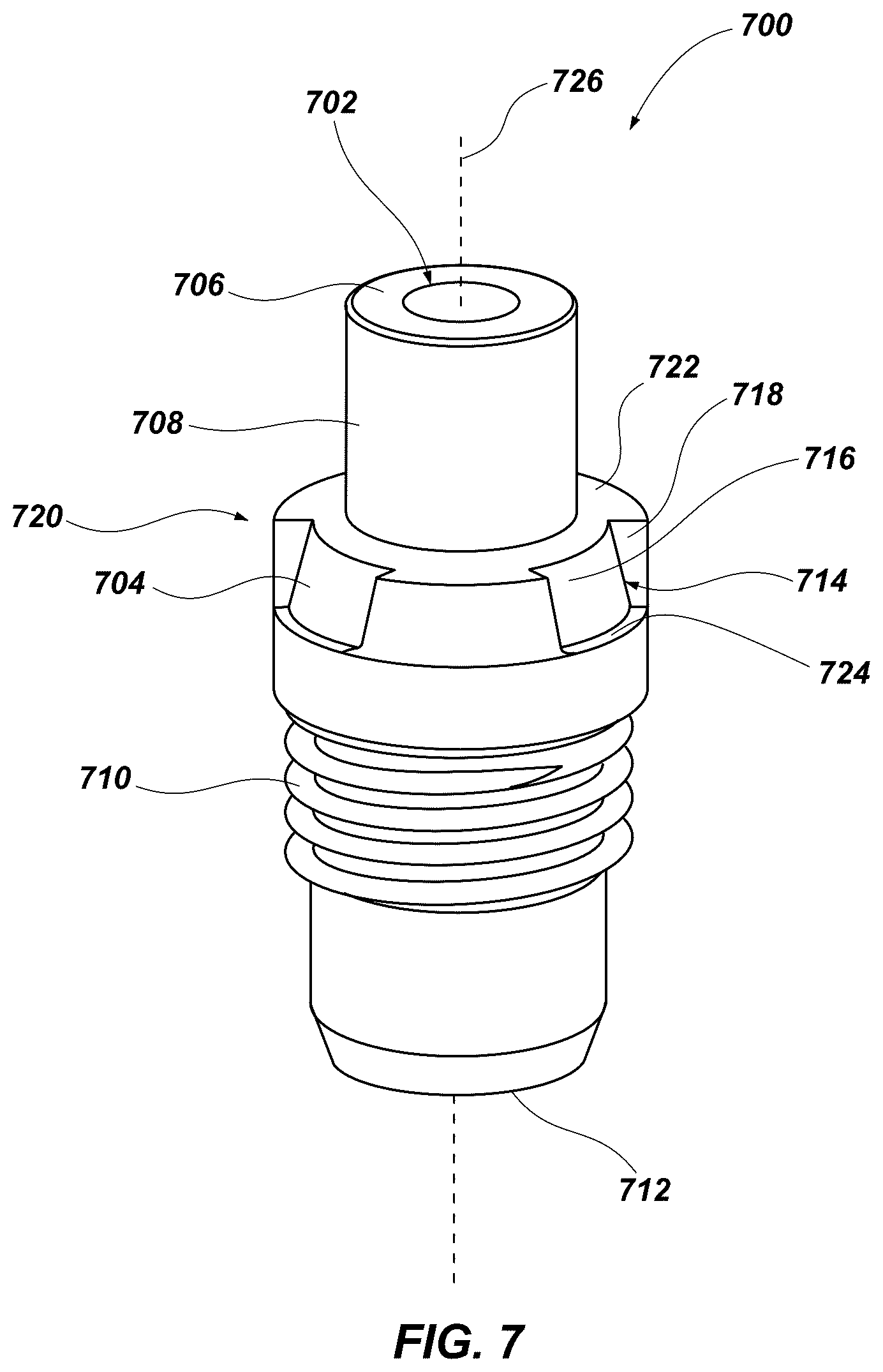 Patent US12345096 Figure 8 – Earth-boring tools, nozzles, and associated structures, apparatus, and methods