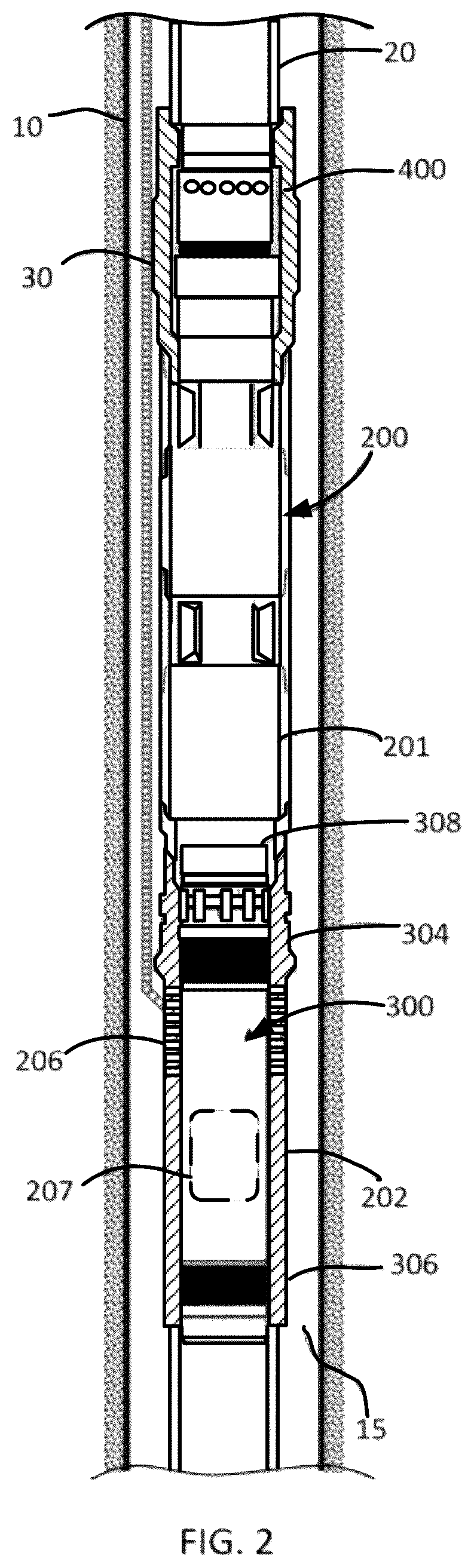 Patent US12345101 Figure 2 – System and method for well bore isolation of a retrievable motor assembly