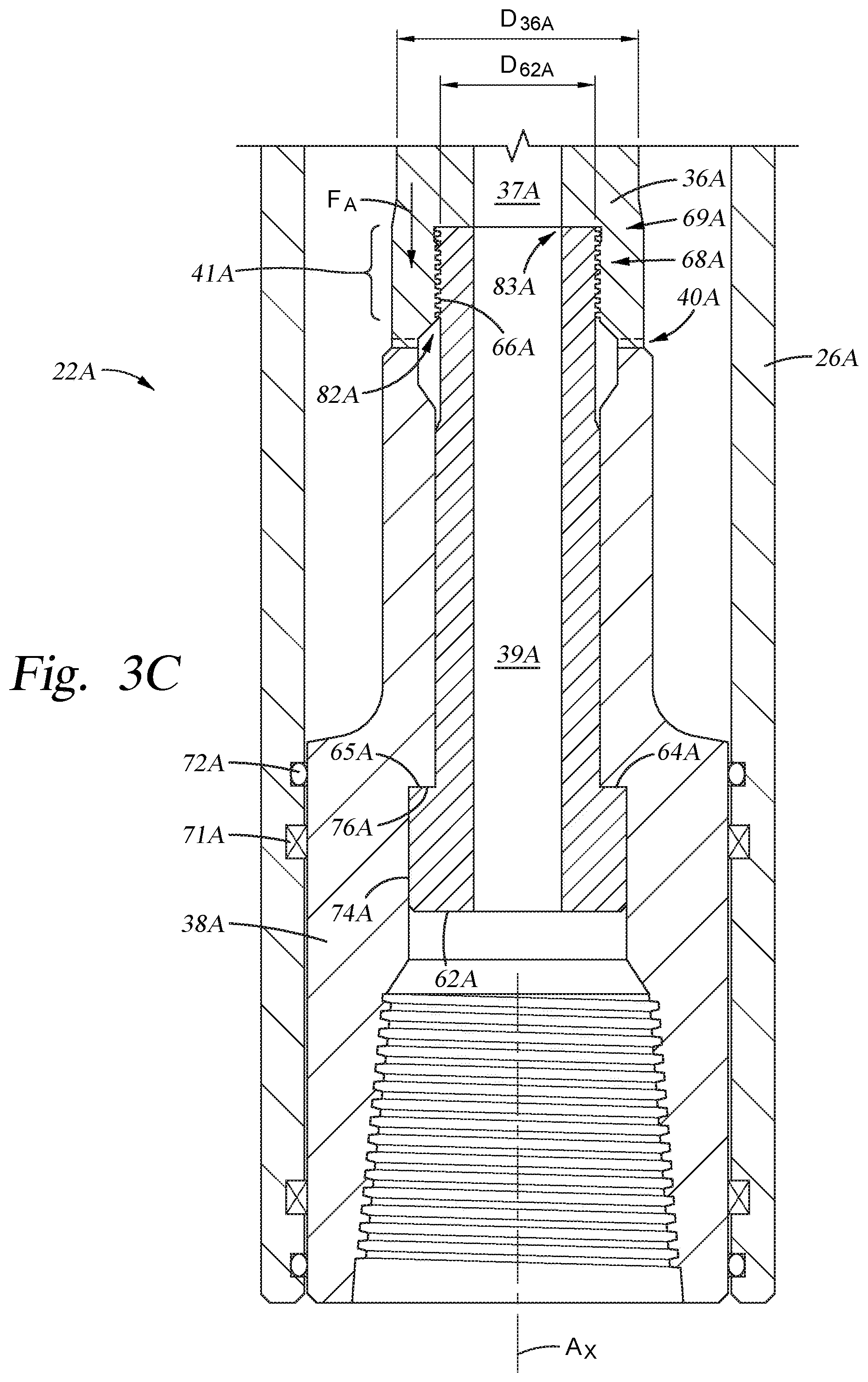Patent US12345102 Figure 5 – Anti-rotation coupling for use in a downhole assembly