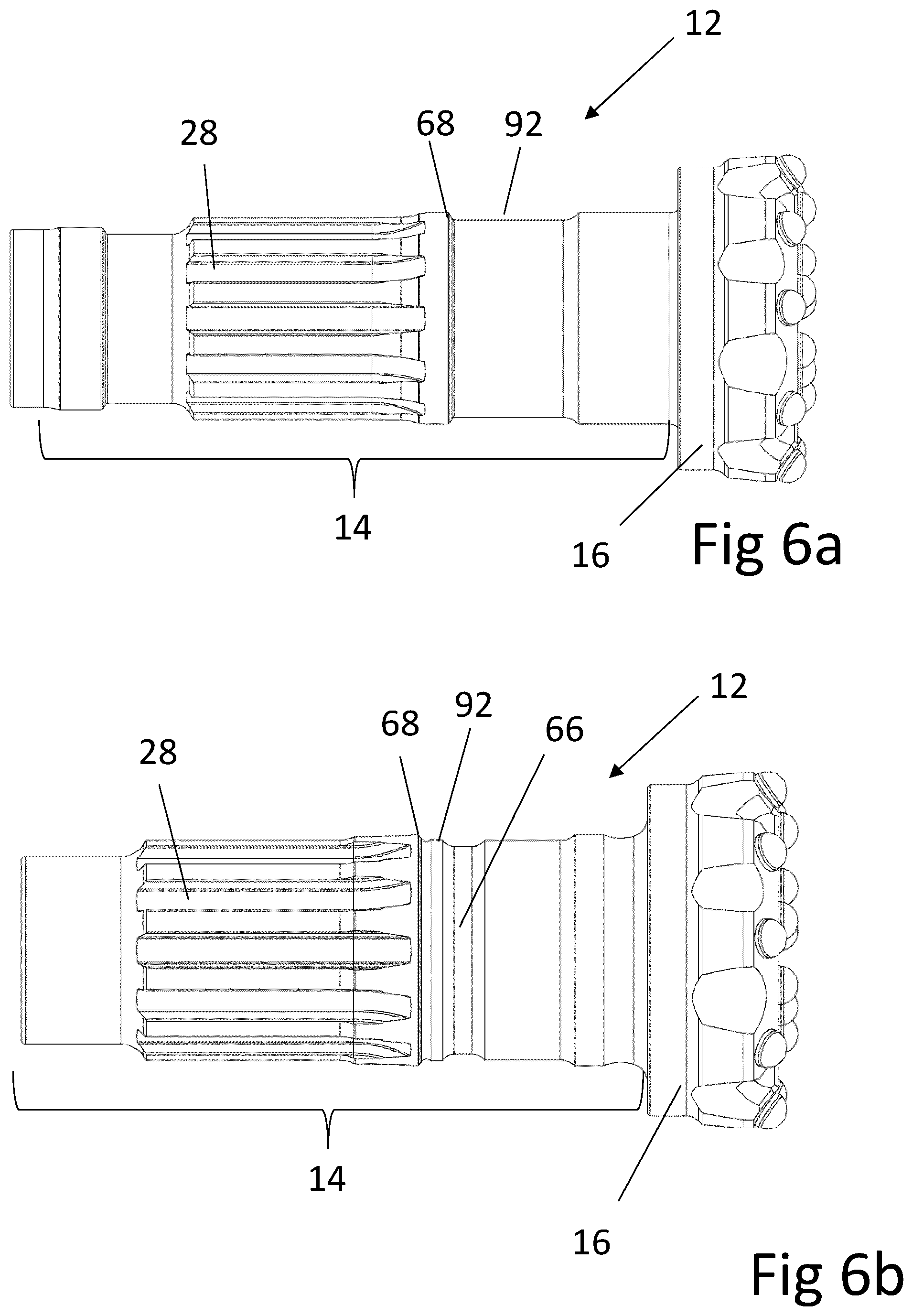 Patent US12345103 Figure 7 – Drill bit assembly comprising an expandable retaining sleeve