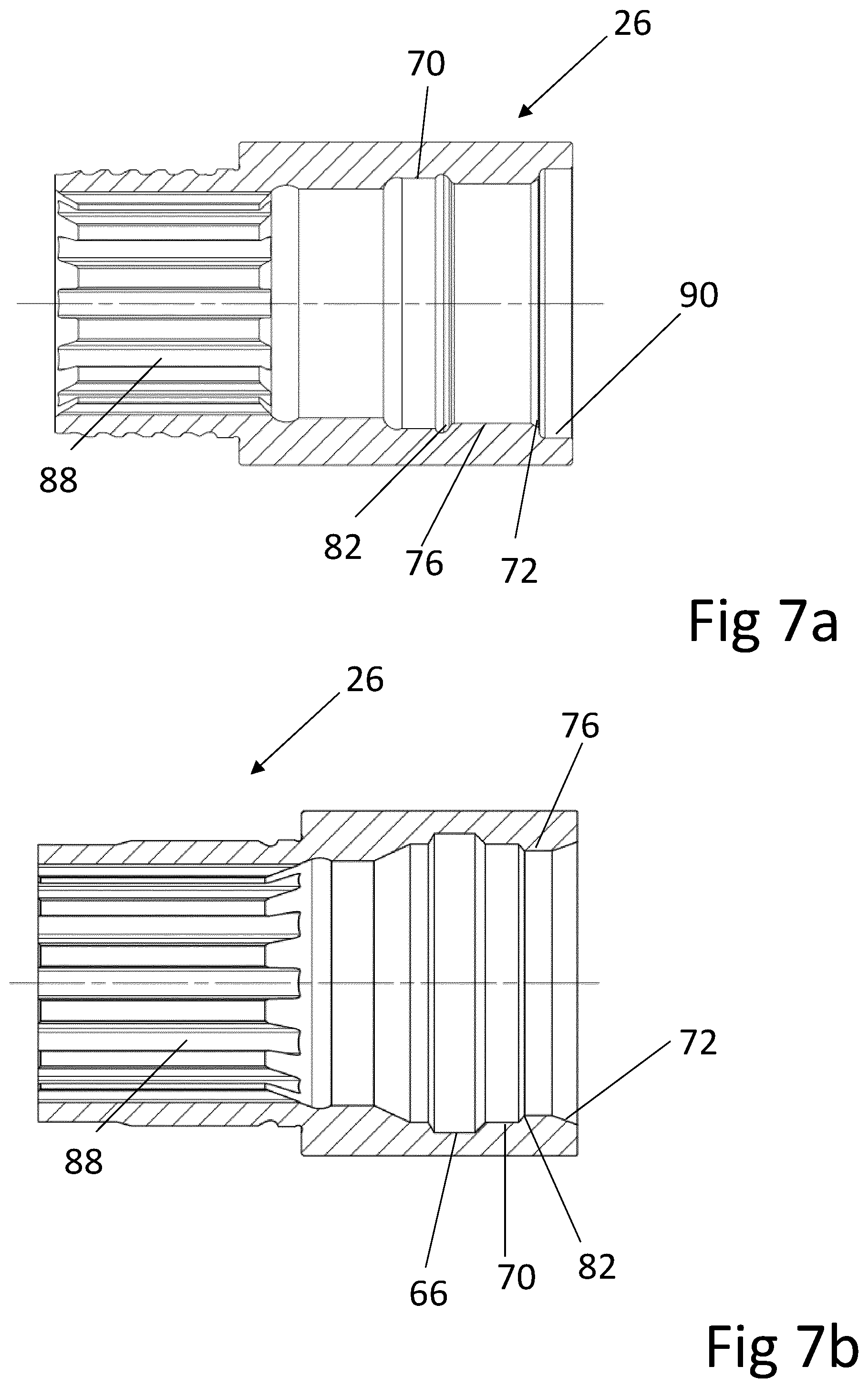 Patent US12345103 Figure 8 – Drill bit assembly comprising an expandable retaining sleeve