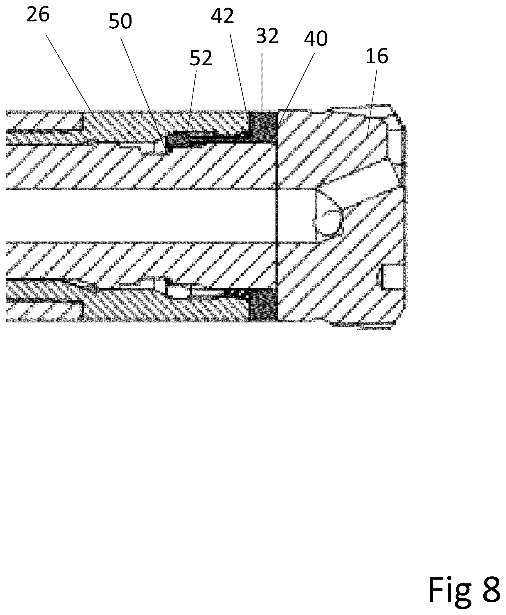 Patent US12345103 Figure 9 – Drill bit assembly comprising an expandable retaining sleeve