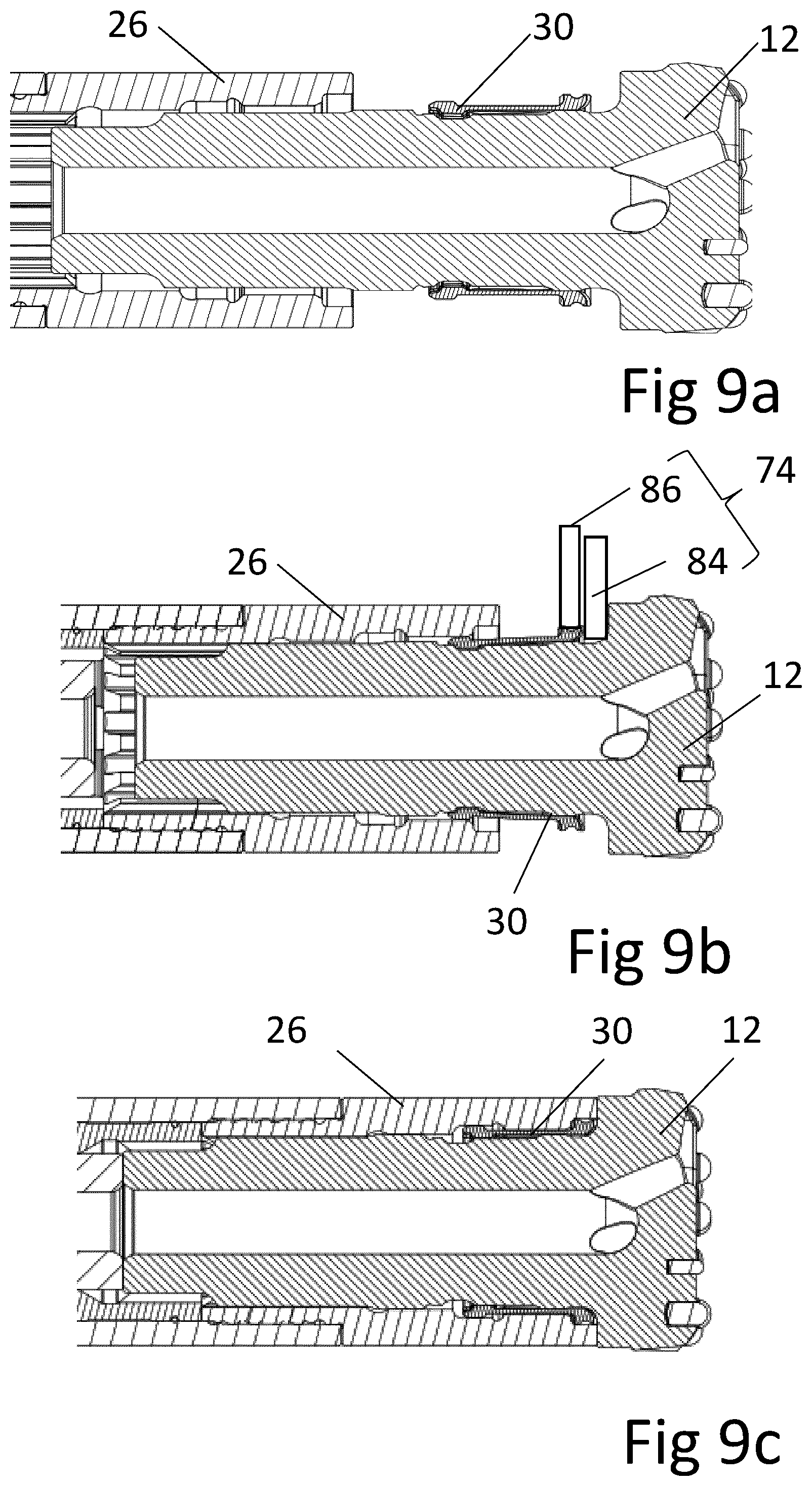 Patent US12345103 Figure 10 – Drill bit assembly comprising an expandable retaining sleeve