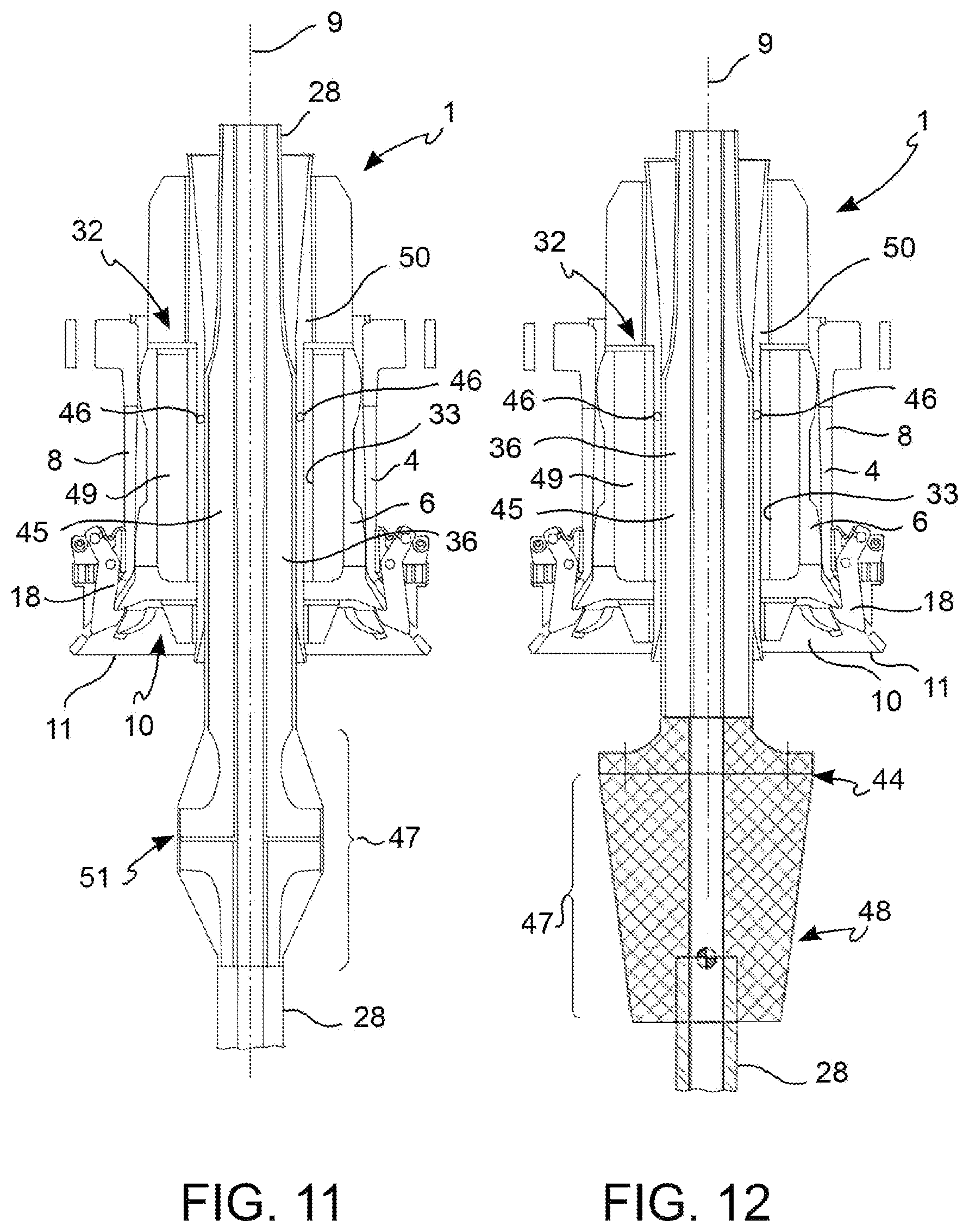 Patent US12345104 Figure 5 – Off shore rigid steel riser termination and fixation system to floating production storage offloading (FPSO) vessel