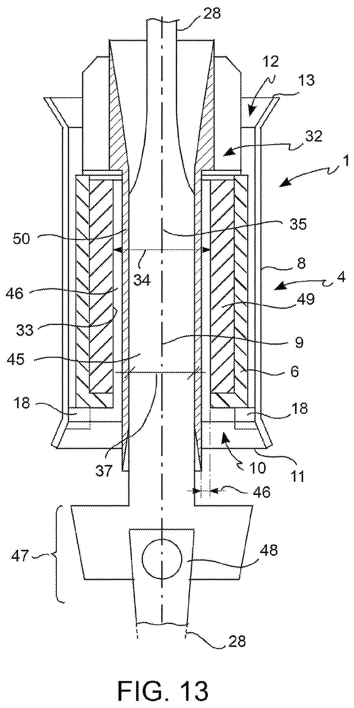 Patent US12345104 Figure 6 – Off shore rigid steel riser termination and fixation system to floating production storage offloading (FPSO) vessel