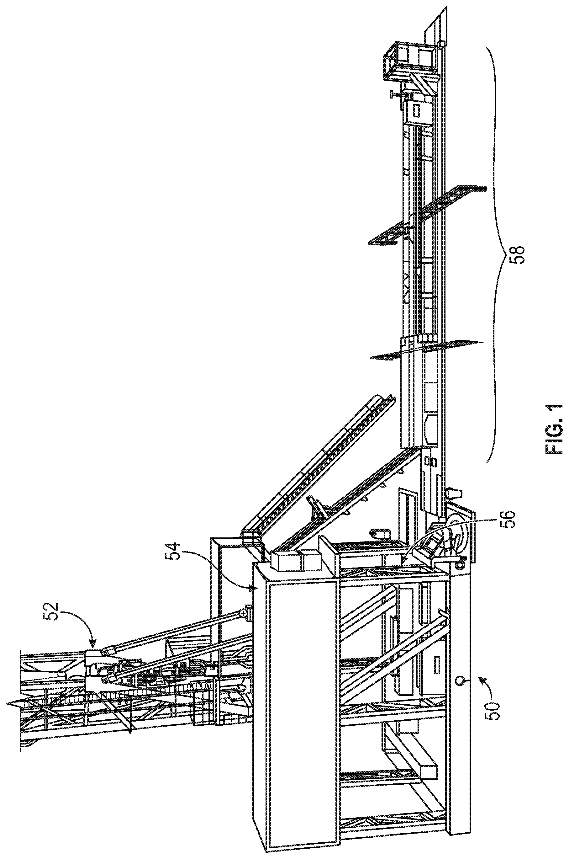 Patent US12345105 Figure 1 – Horizontal racking and stand building system