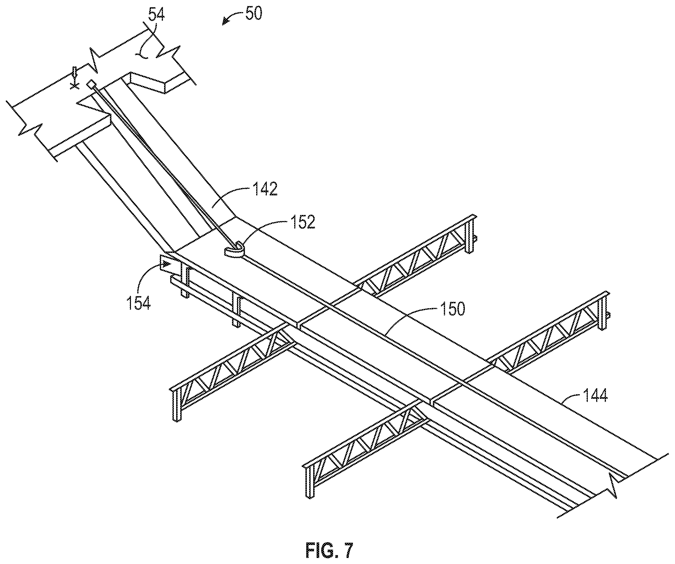 Patent US12345105 Figure 6 – Horizontal racking and stand building system