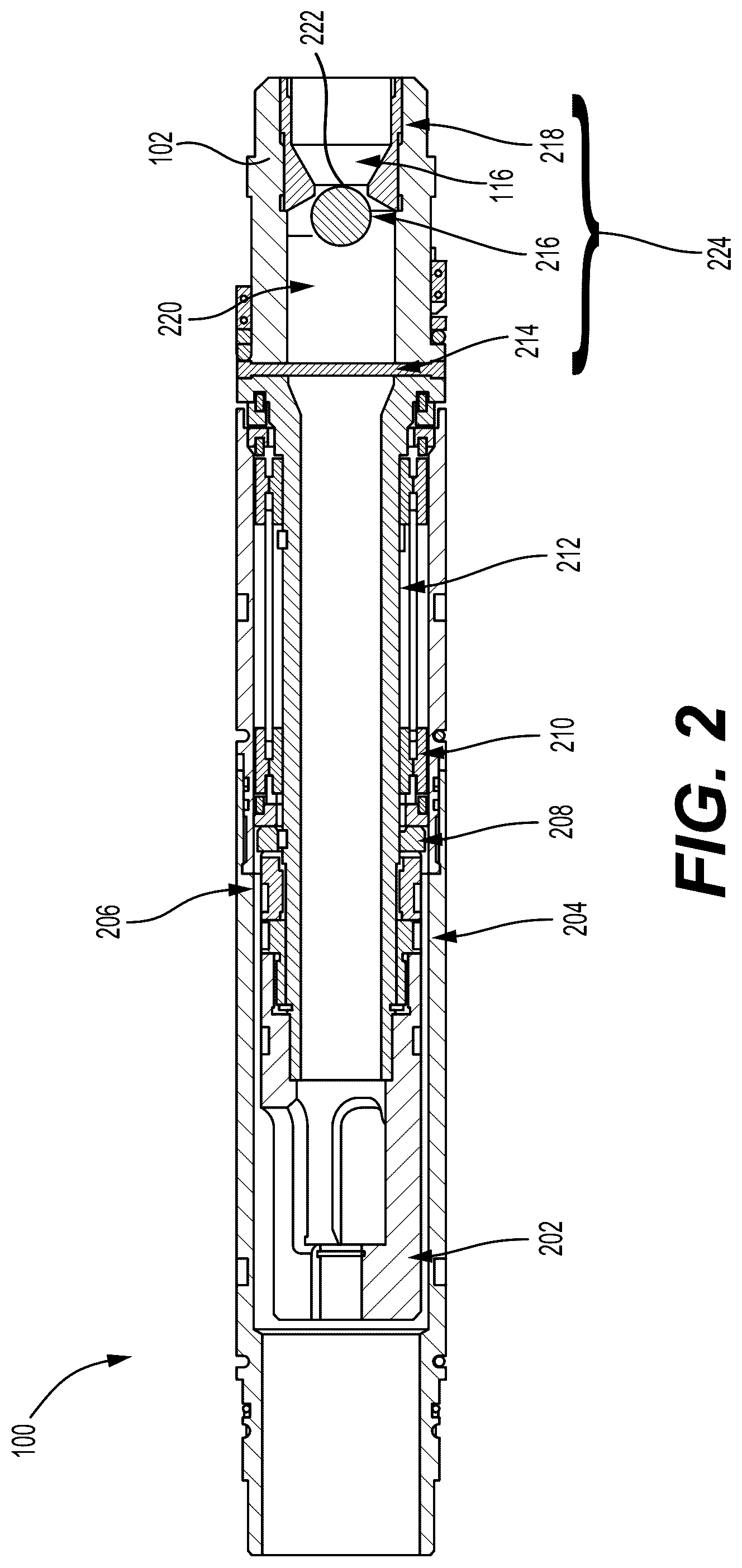 Patent US12345111 Figure 2 – Rotating check valve for improved downhole operations