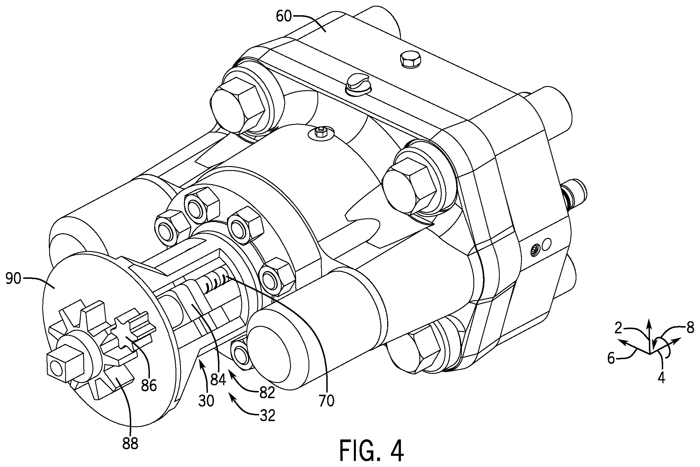 Patent US12345113 Figure 4 – Remote locking system for a blowout preventer