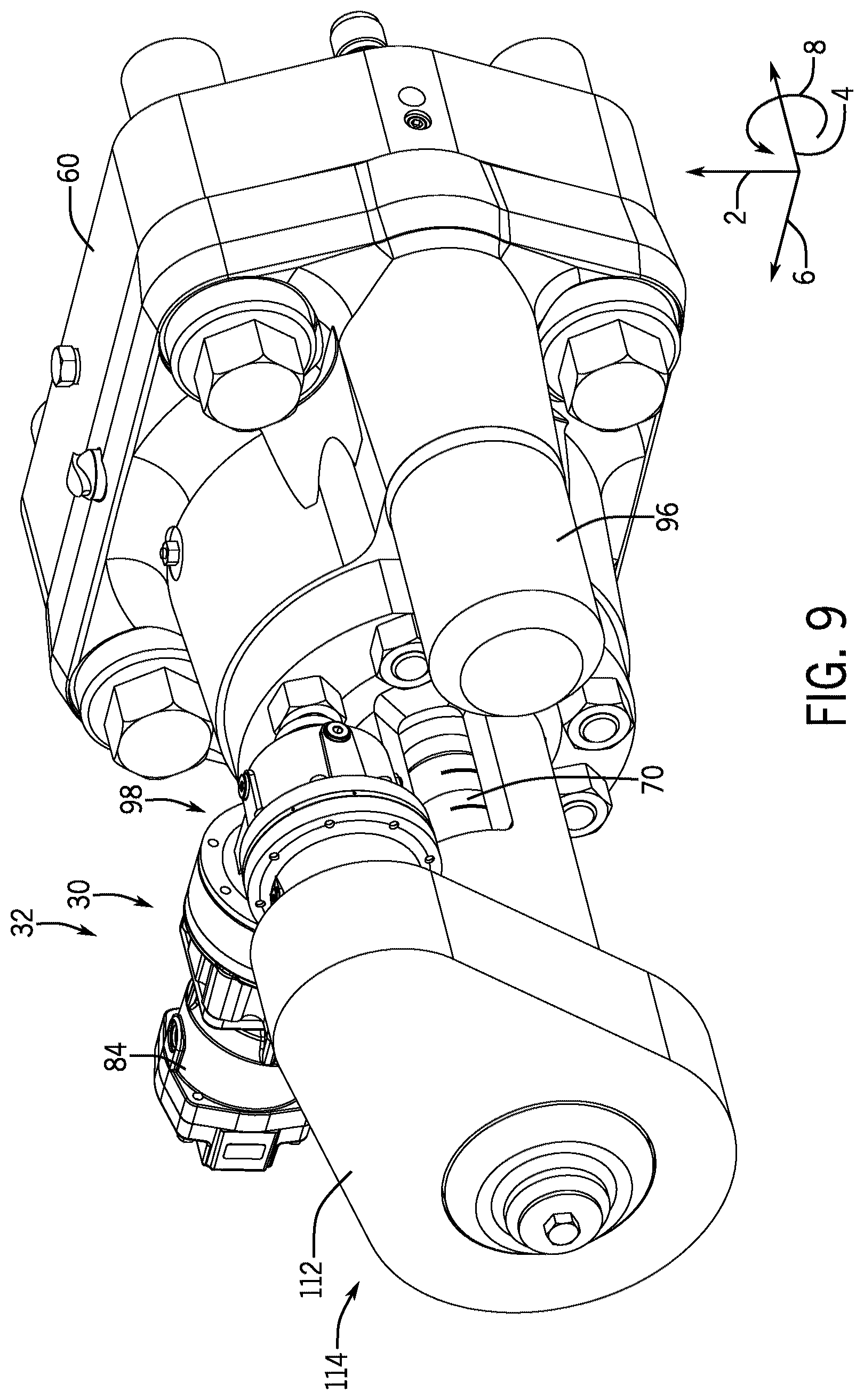 Patent US12345113 Figure 8 – Remote locking system for a blowout preventer