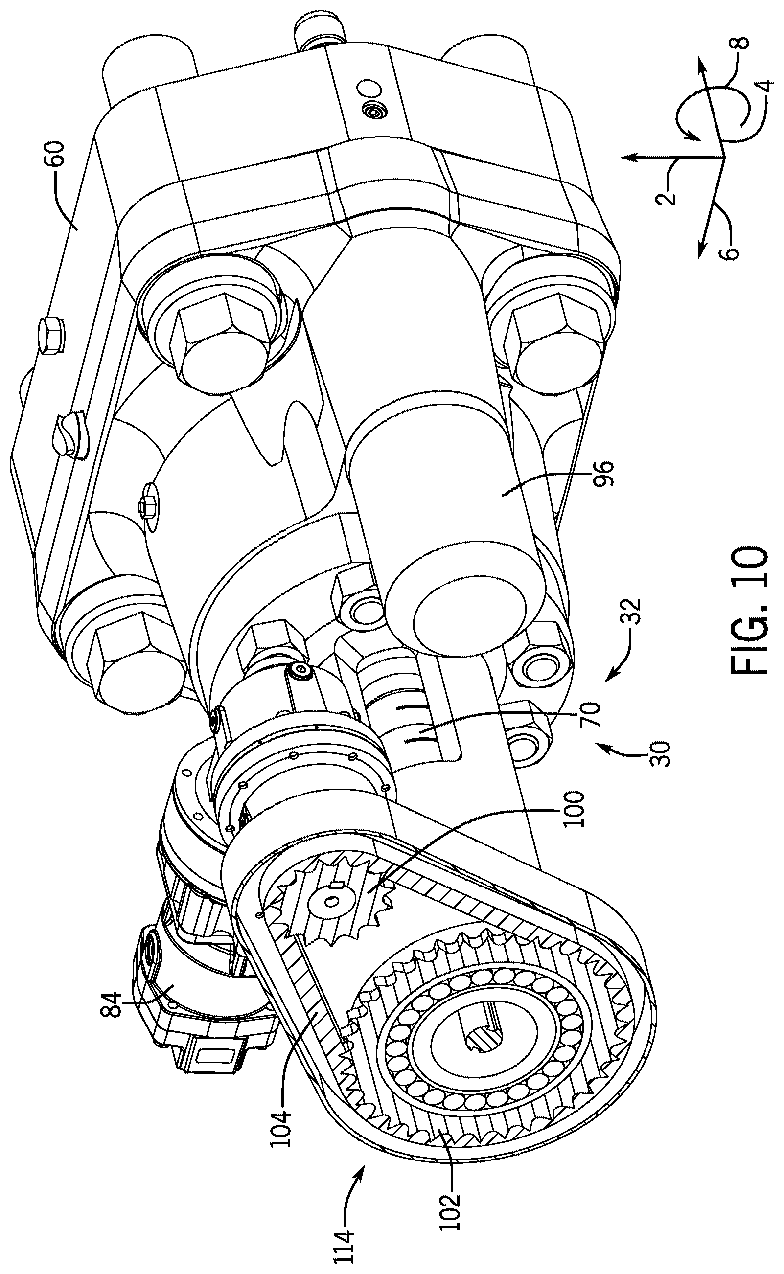 Patent US12345113 Figure 9 – Remote locking system for a blowout preventer