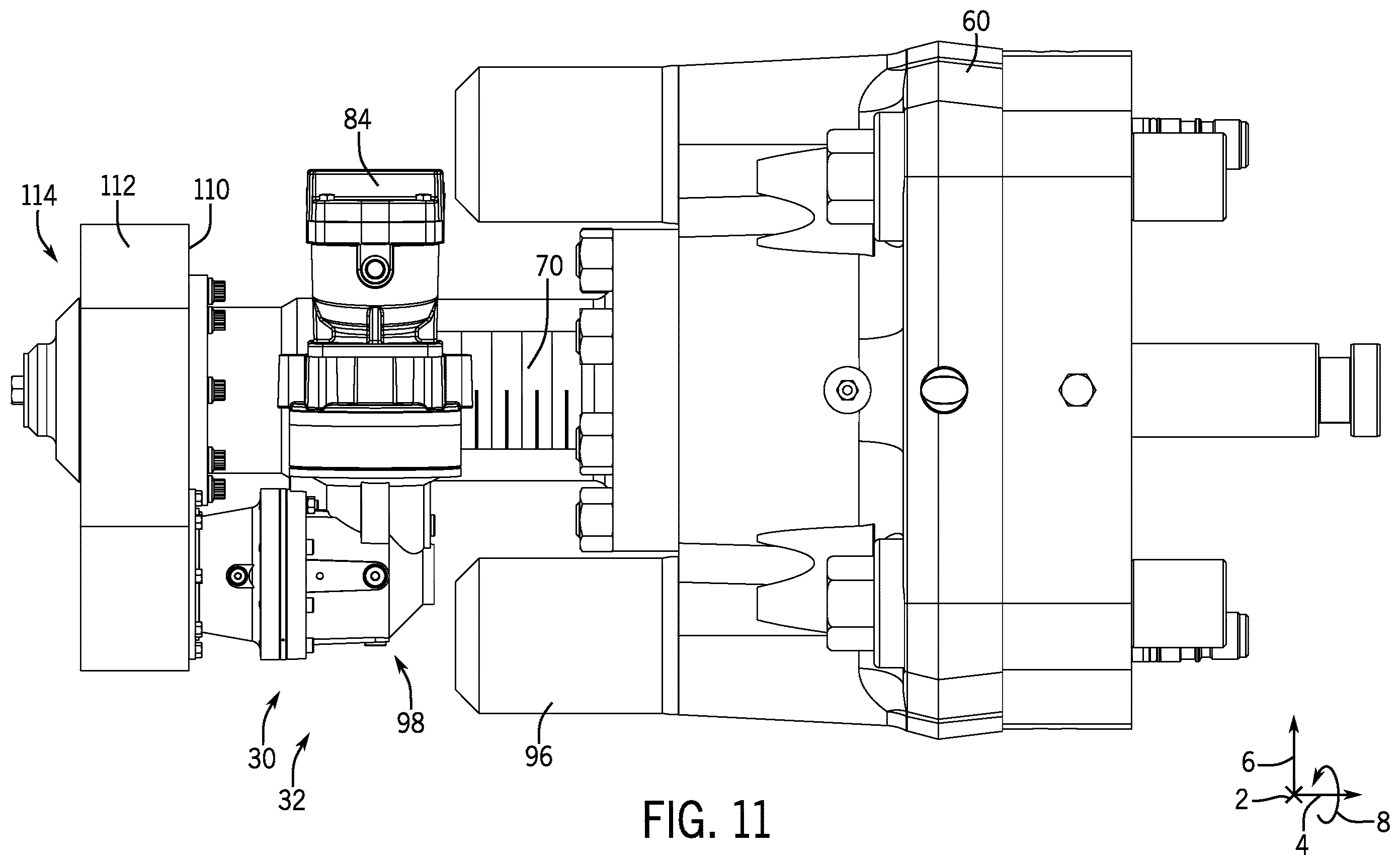 Patent US12345113 Figure 10 – Remote locking system for a blowout preventer
