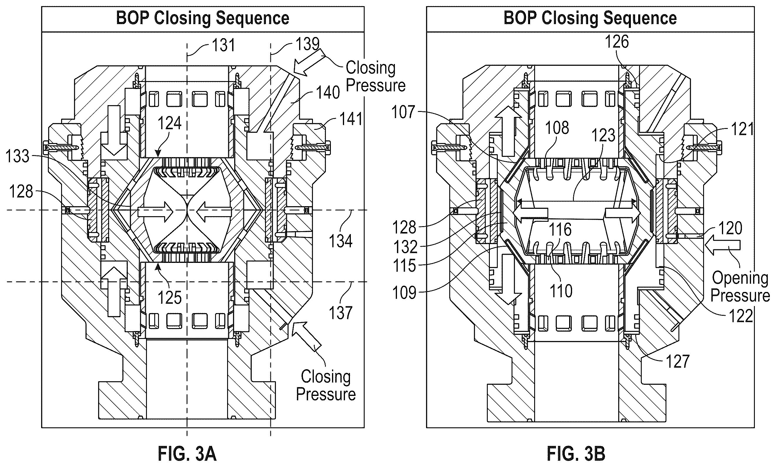 Patent US12345114 Figure 3 – Annular blow out preventer