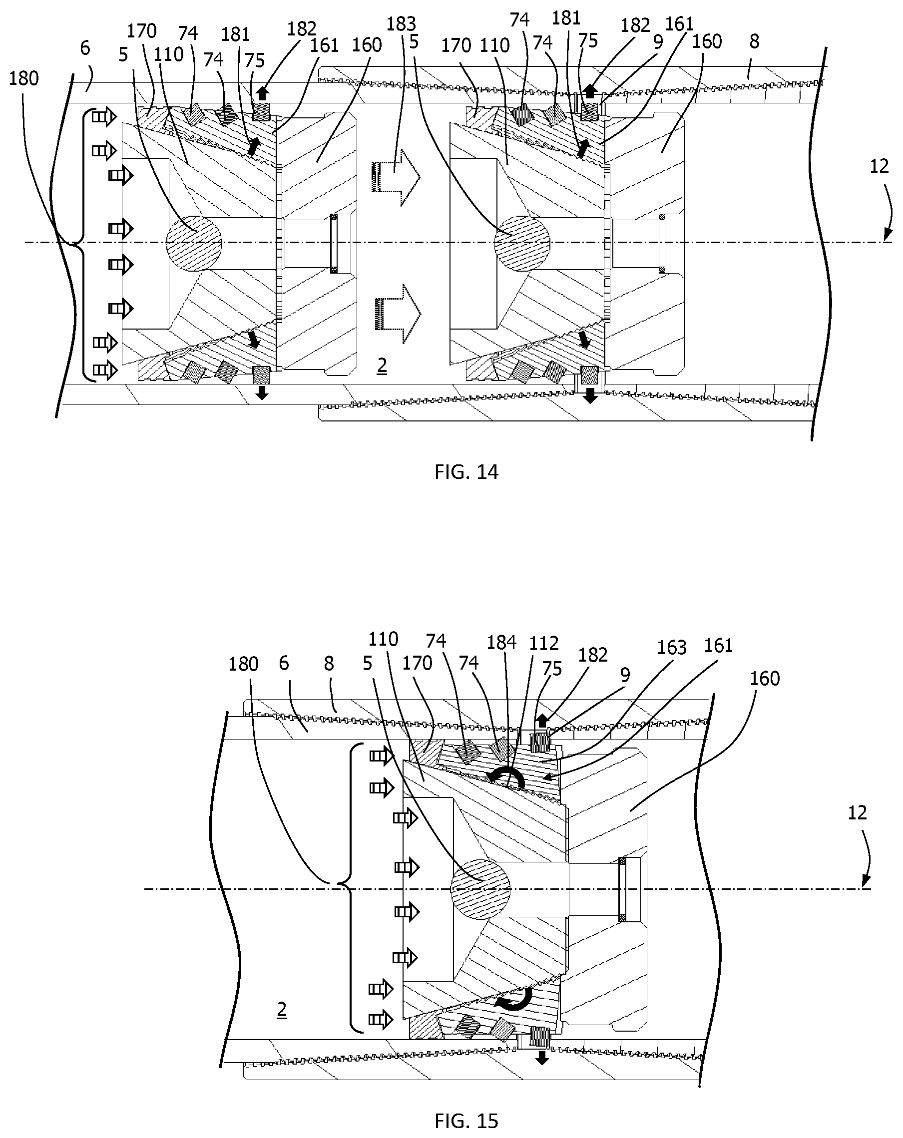 Patent US12345122 Figure 7 – Method and apparatus for fluid-activated shifting tool to actuate a plug assembly