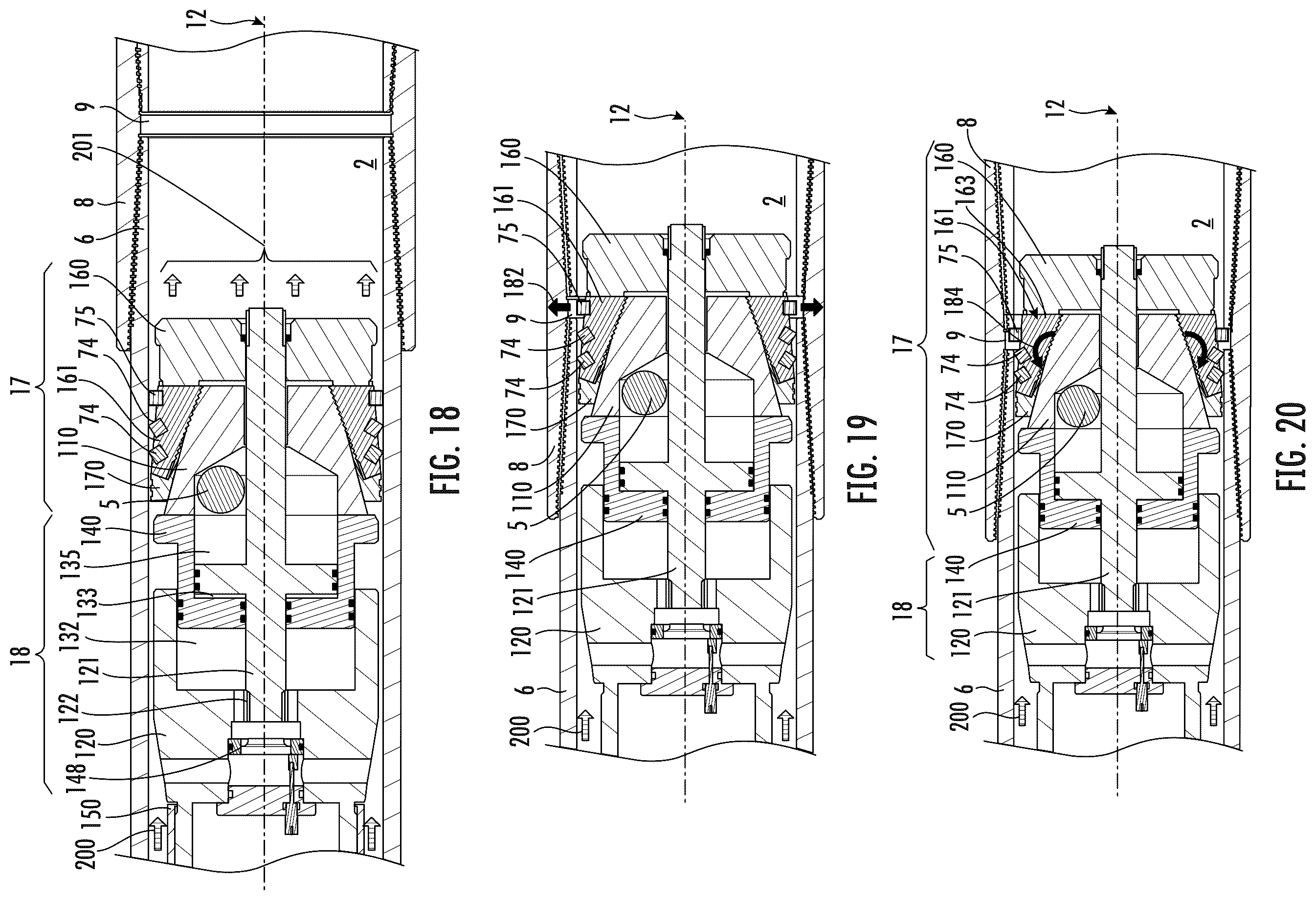 Patent US12345122 Figure 9 – Method and apparatus for fluid-activated shifting tool to actuate a plug assembly