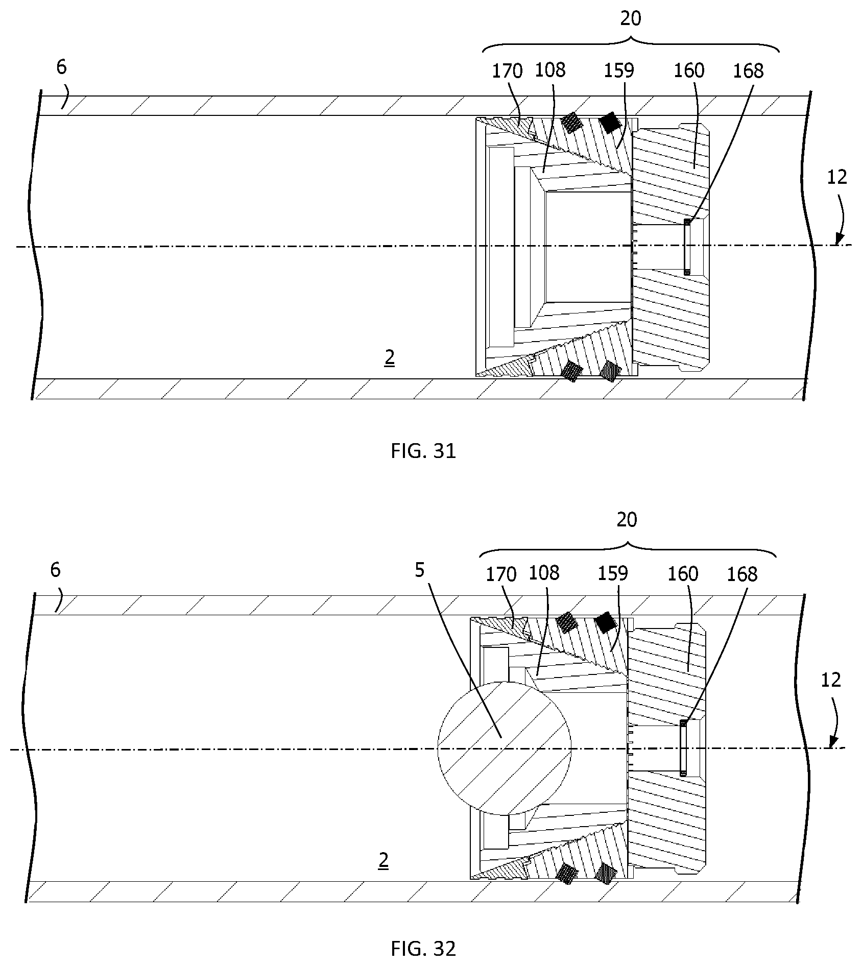 Patent US12345122 Figure 14 – Method and apparatus for fluid-activated shifting tool to actuate a plug assembly