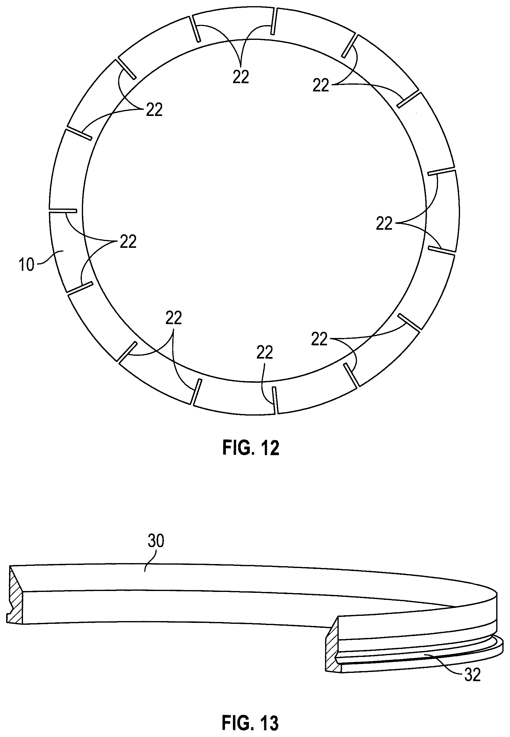 Patent US12345123 Figure 4 – Support structure apparatus and methods for fastening a liner ring thereto