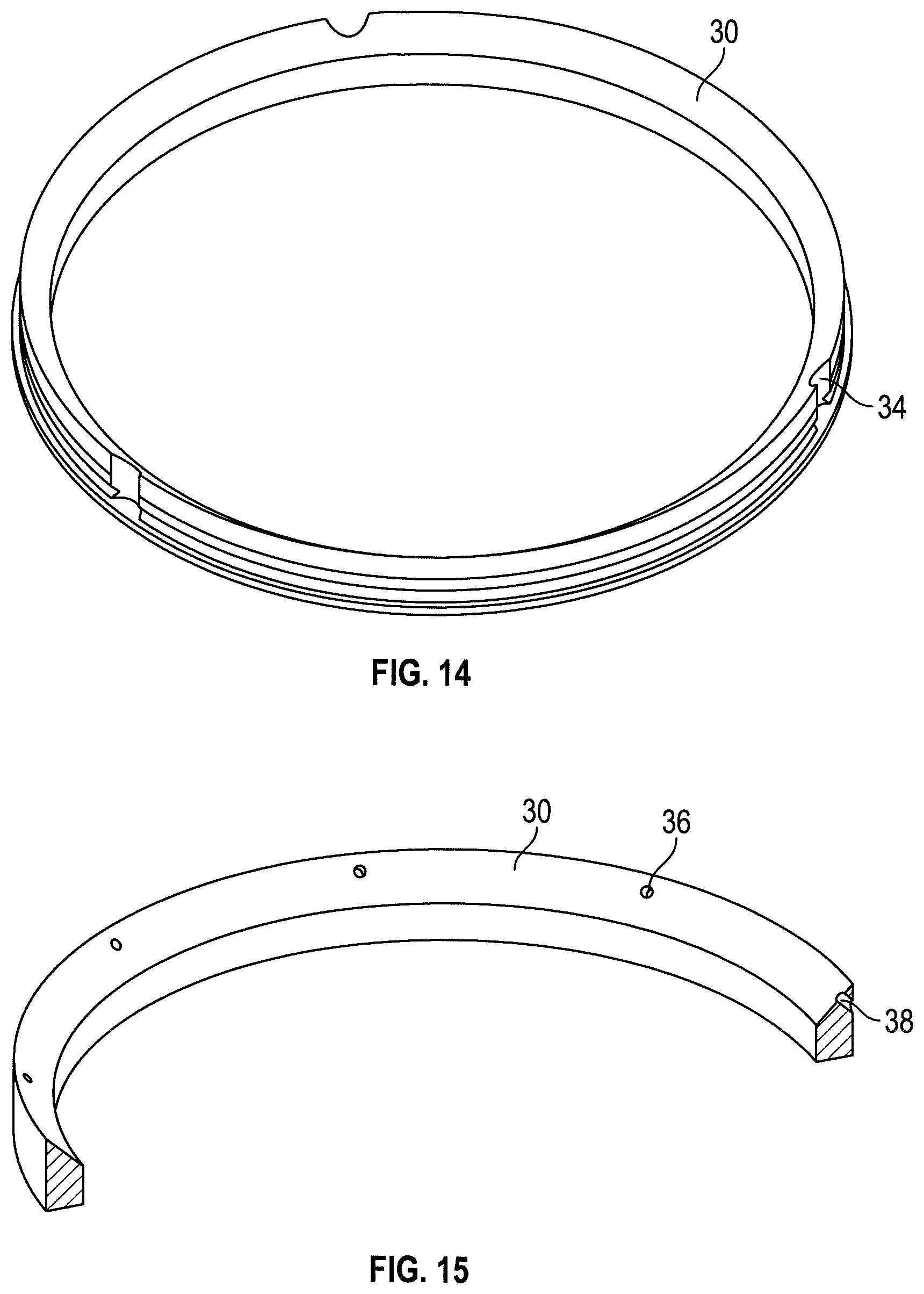 Patent US12345123 Figure 5 – Support structure apparatus and methods for fastening a liner ring thereto