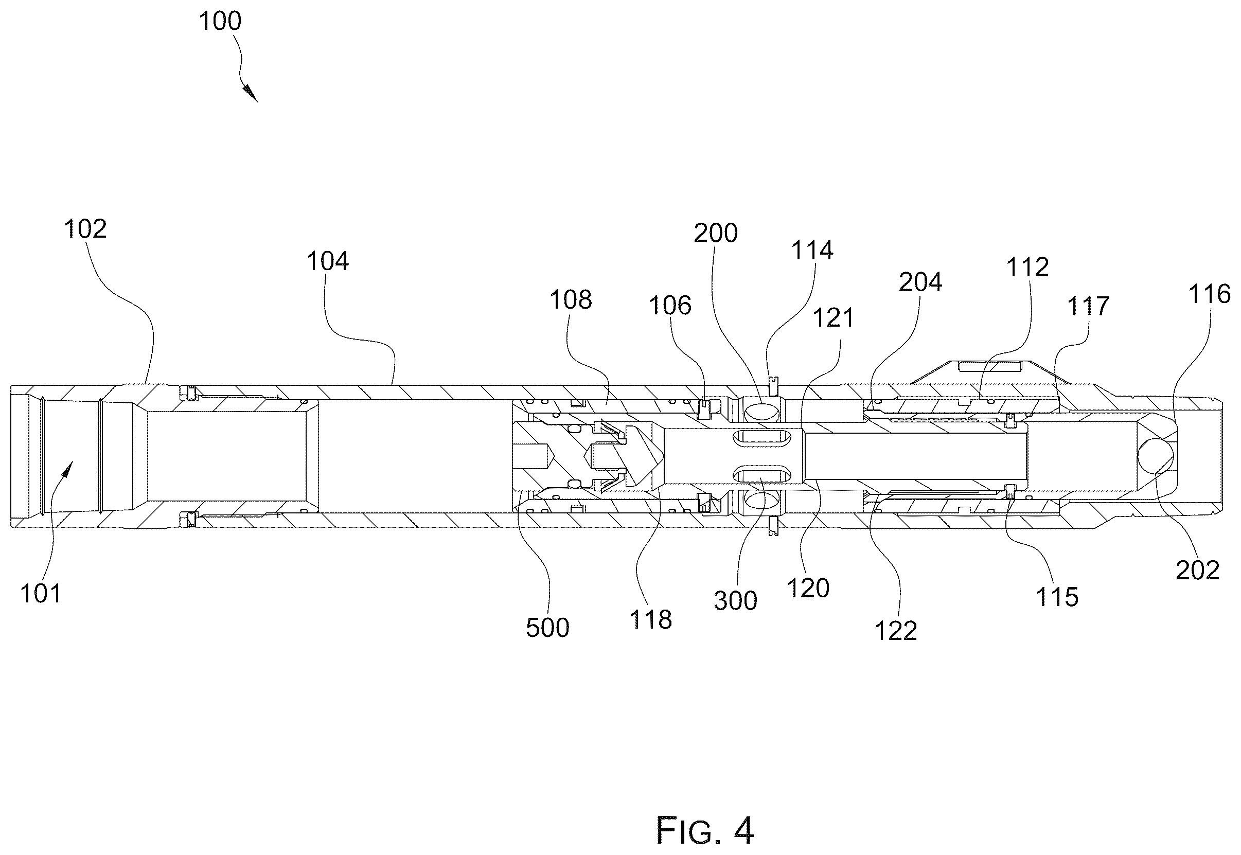 Patent US12345124 Figure 4 – Multiple stage cementing tool and method of use