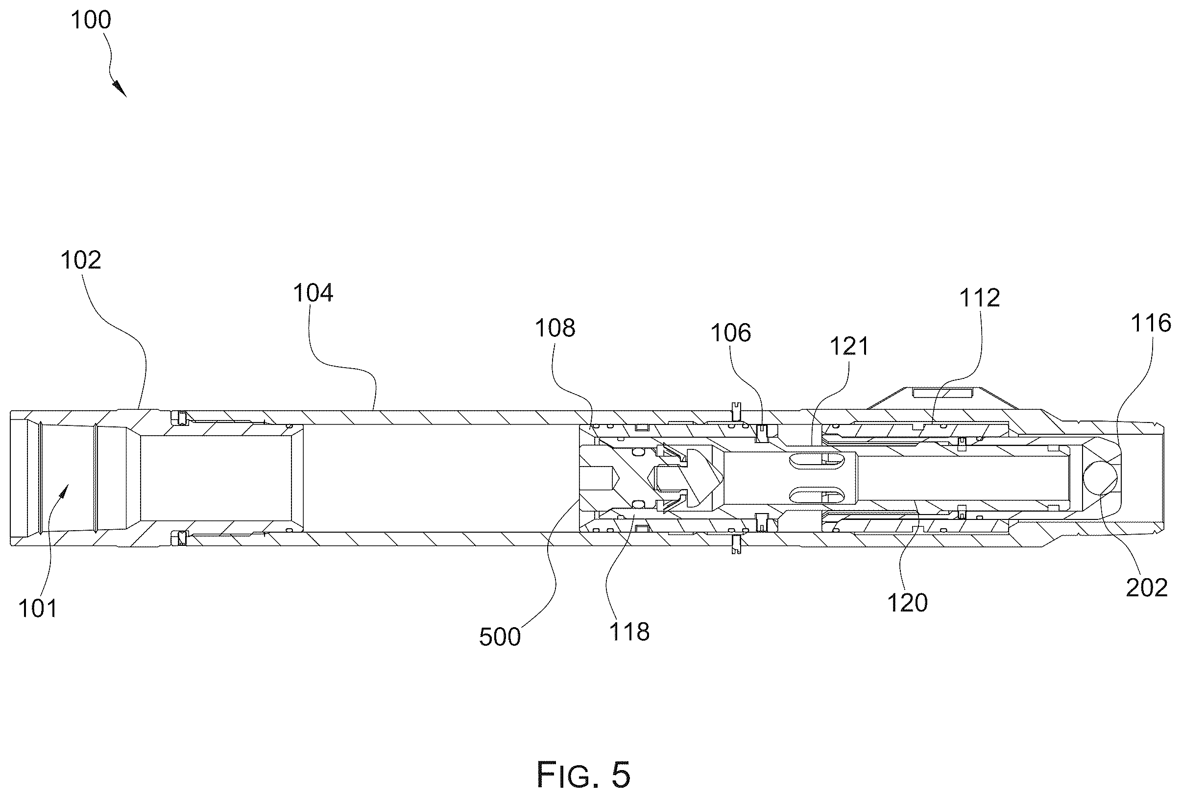 Patent US12345124 Figure 5 – Multiple stage cementing tool and method of use