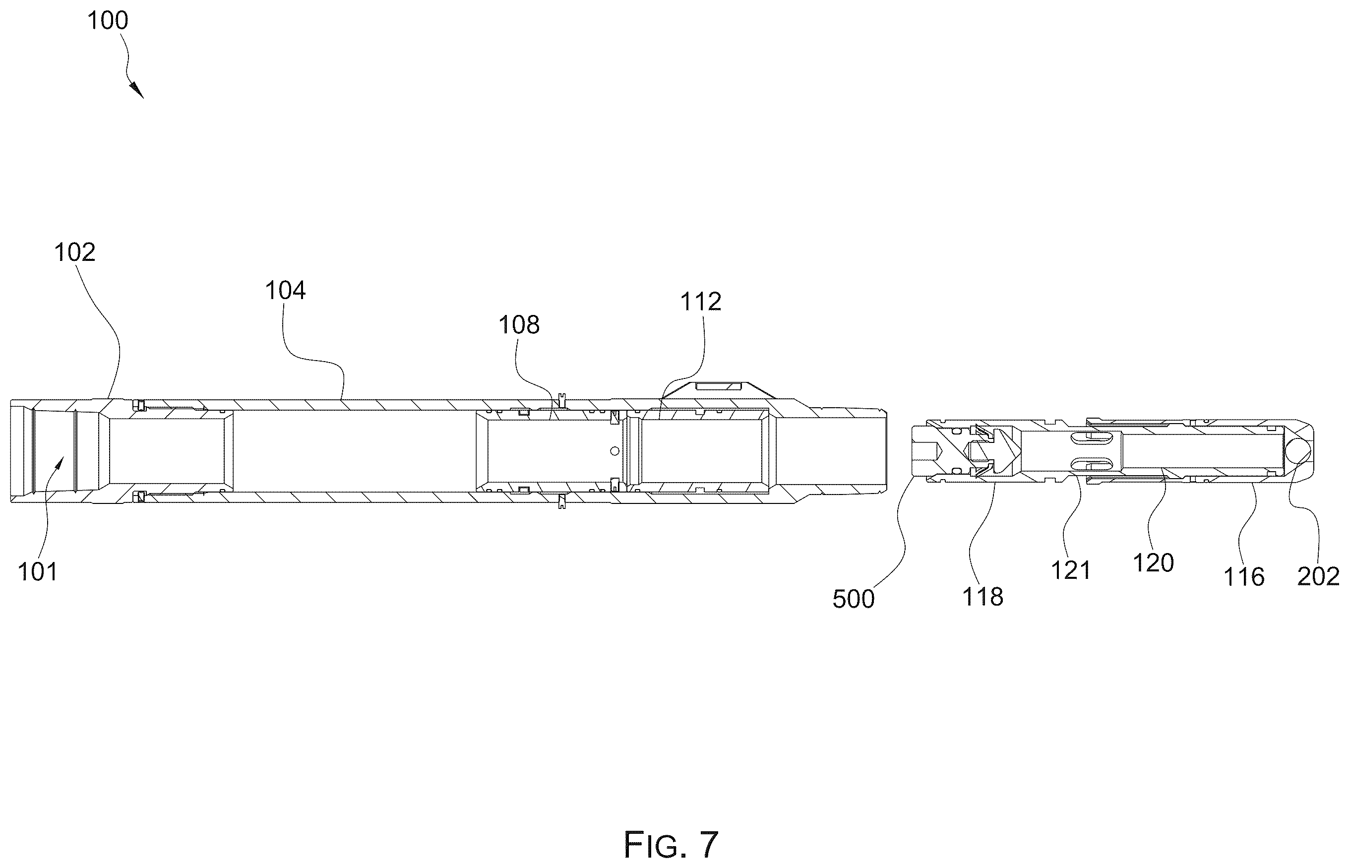 Patent US12345124 Figure 7 – Multiple stage cementing tool and method of use