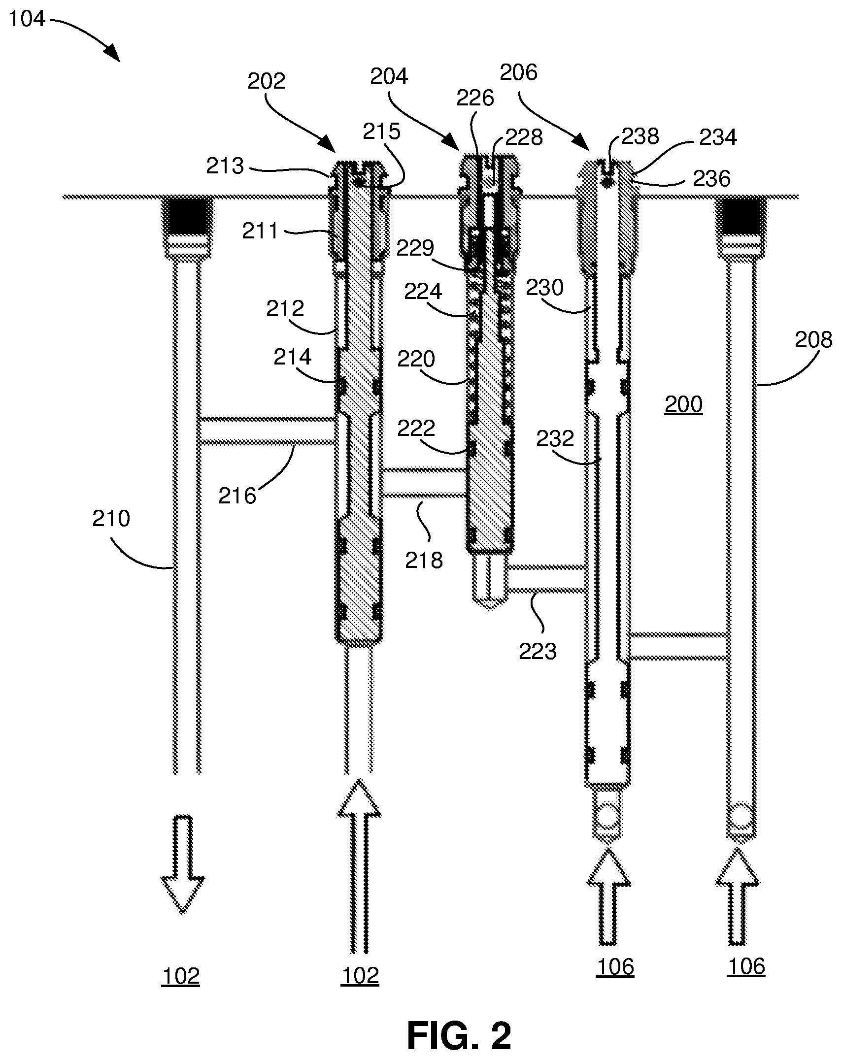 Patent US12345126 Figure 2 – Valve assembly for inflatable packers