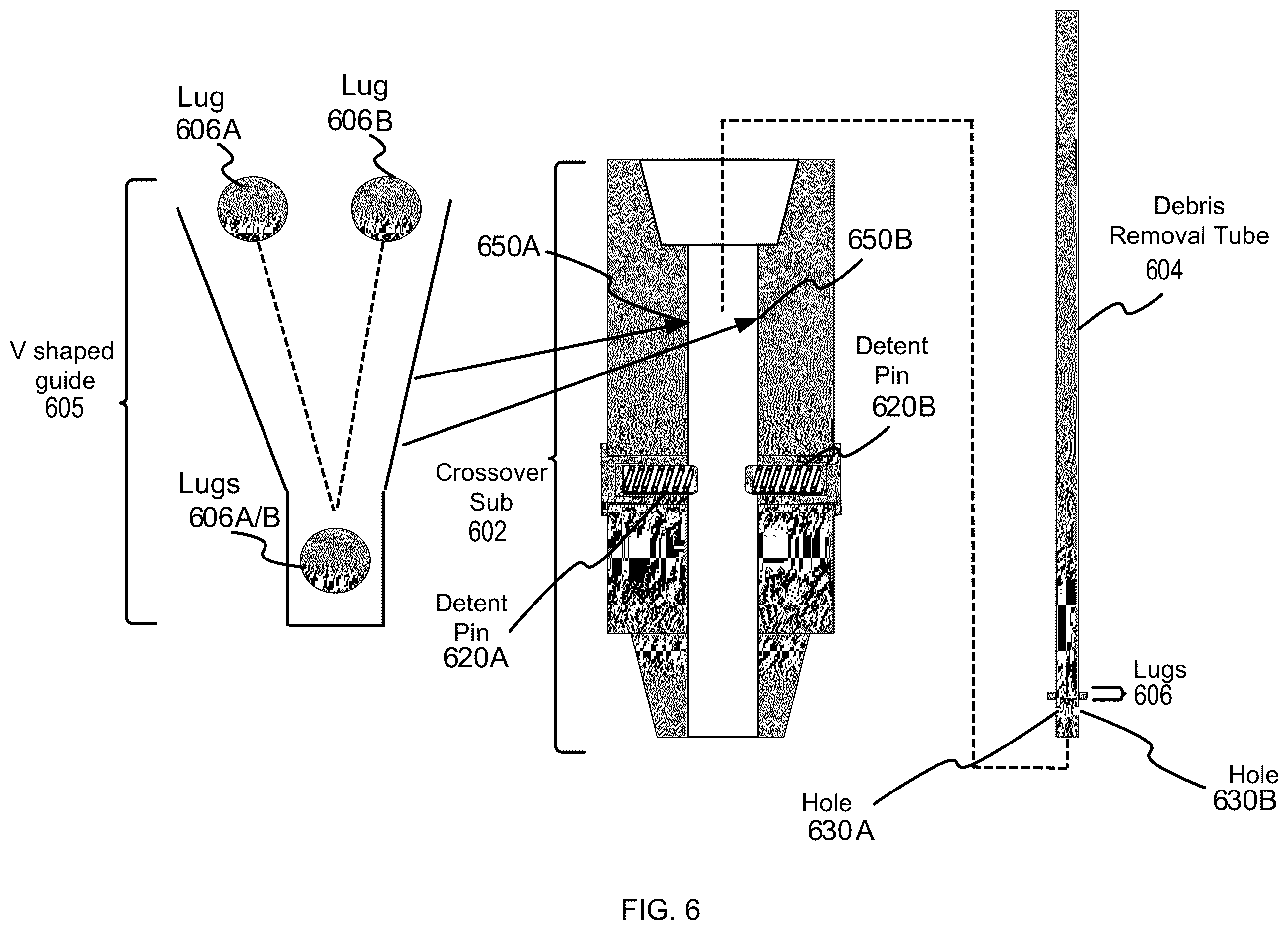 Patent US12345128 Figure 6 – Downhole debris removal apparatus
