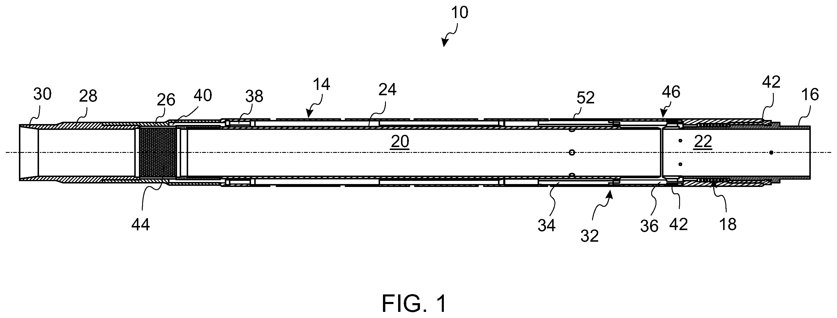 Patent US12345131 Figure 1 – Downhole rotary drive apparatus
