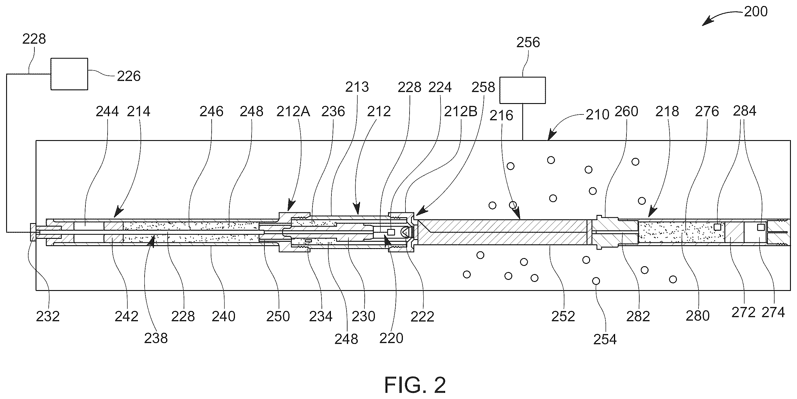 Patent US12345138 Figure 2 – Well perforator evaluation system and method