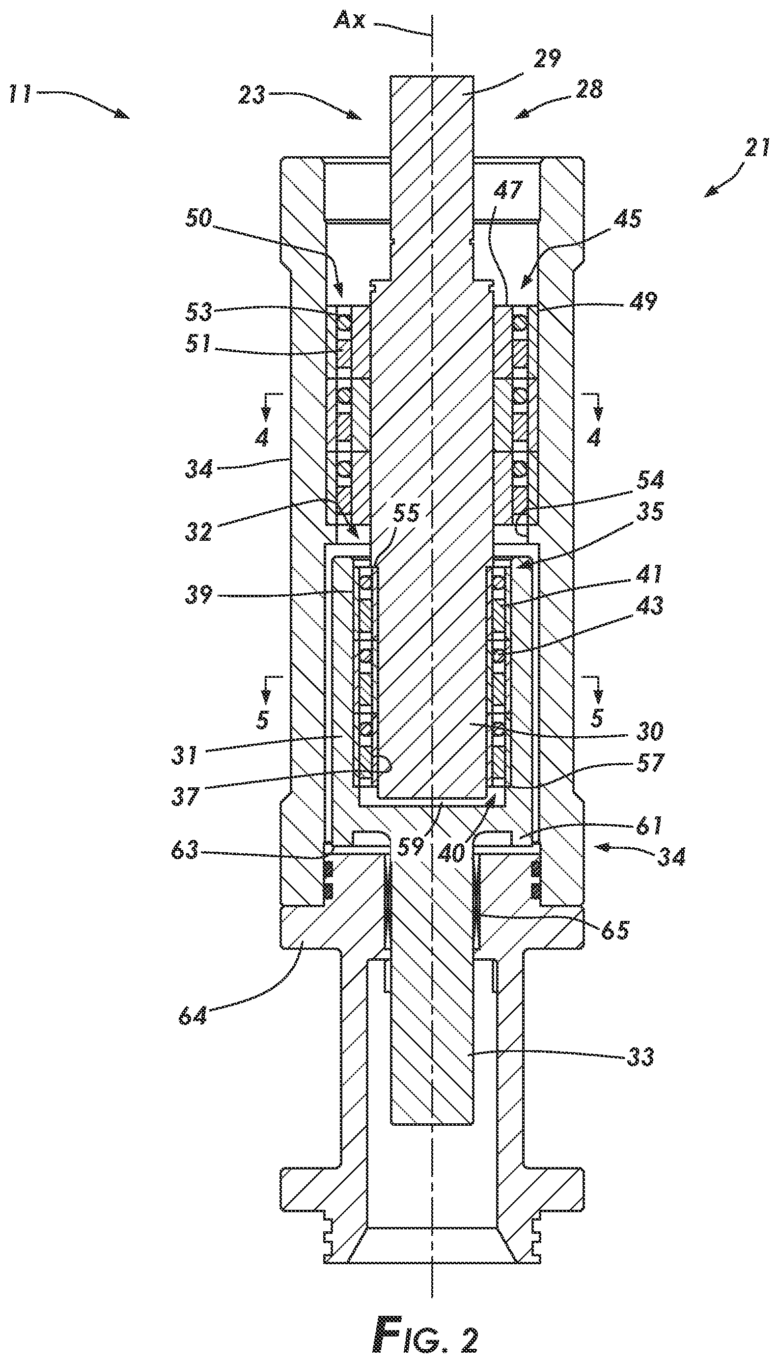 Patent US12345139 Figure 2 – One way clutch train for arresting backspin