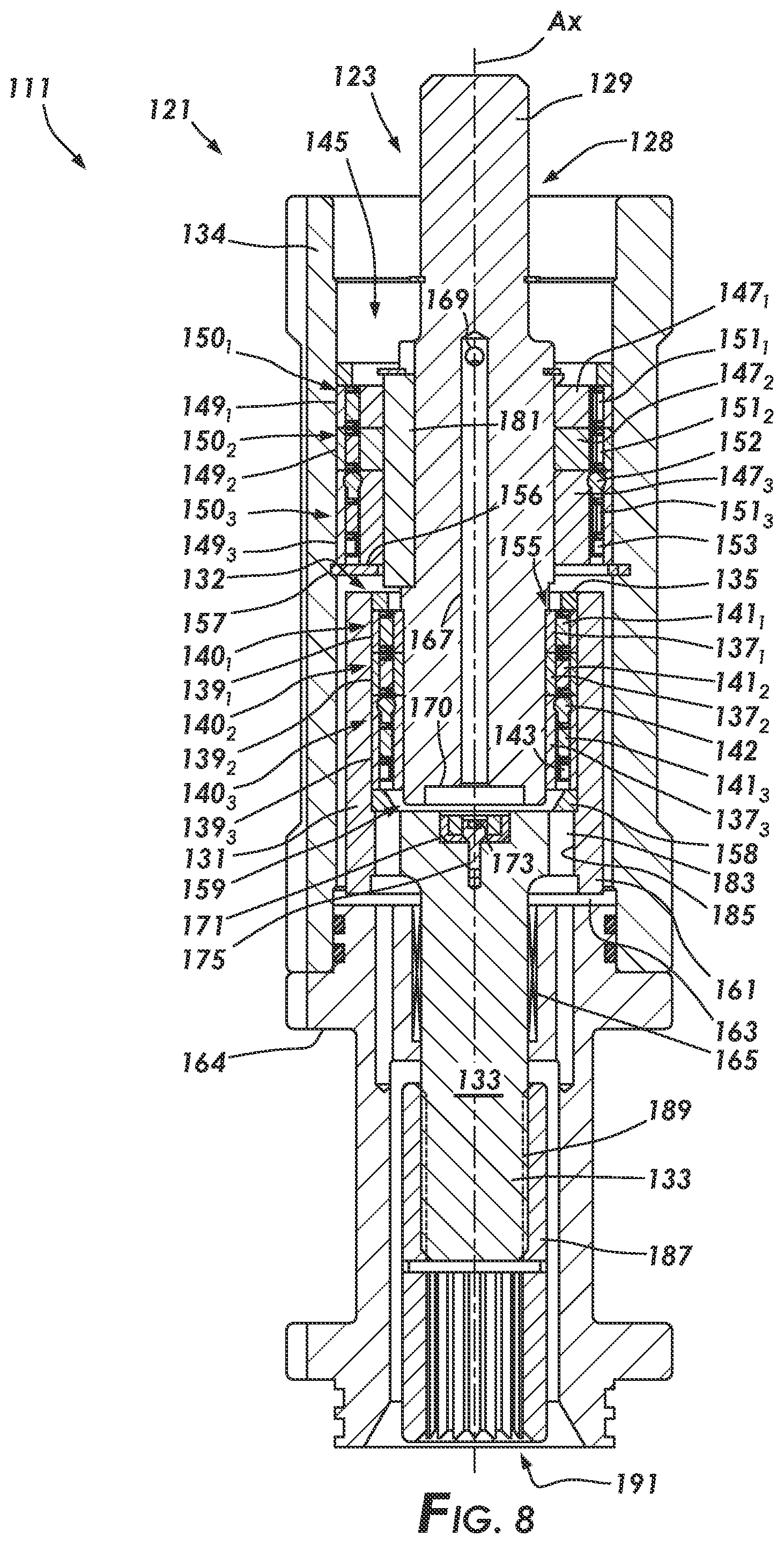 Patent US12345139 Figure 5 – One way clutch train for arresting backspin