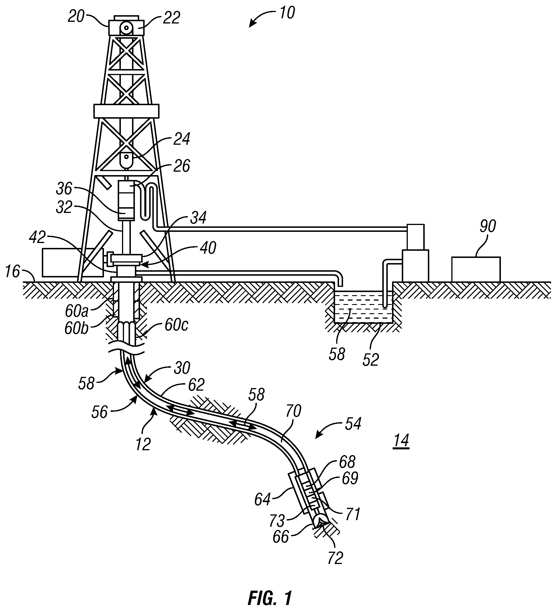 Patent US12345148 Figure 1 – Systems and methods for characterizing a subterranean formation having a formation boundary surface