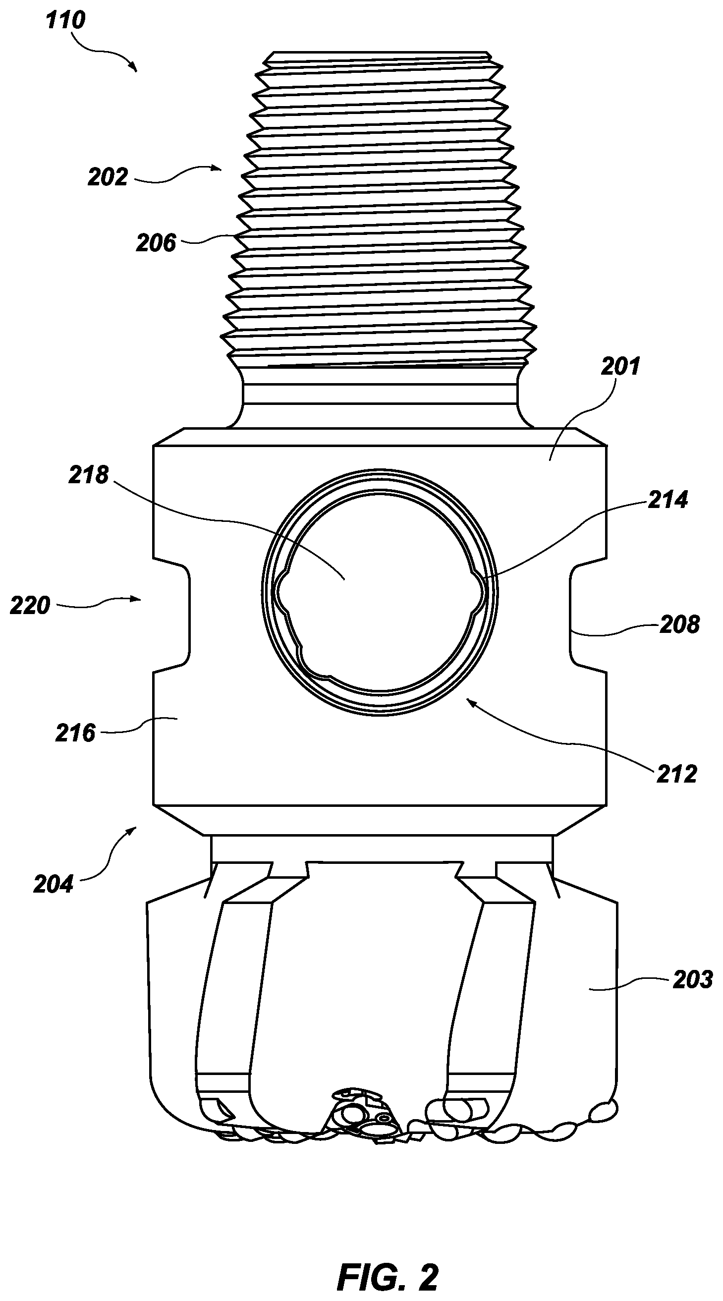 Patent US12345151 Figure 2 – Downhole sensor apparatus and related systems, apparatus, and methods