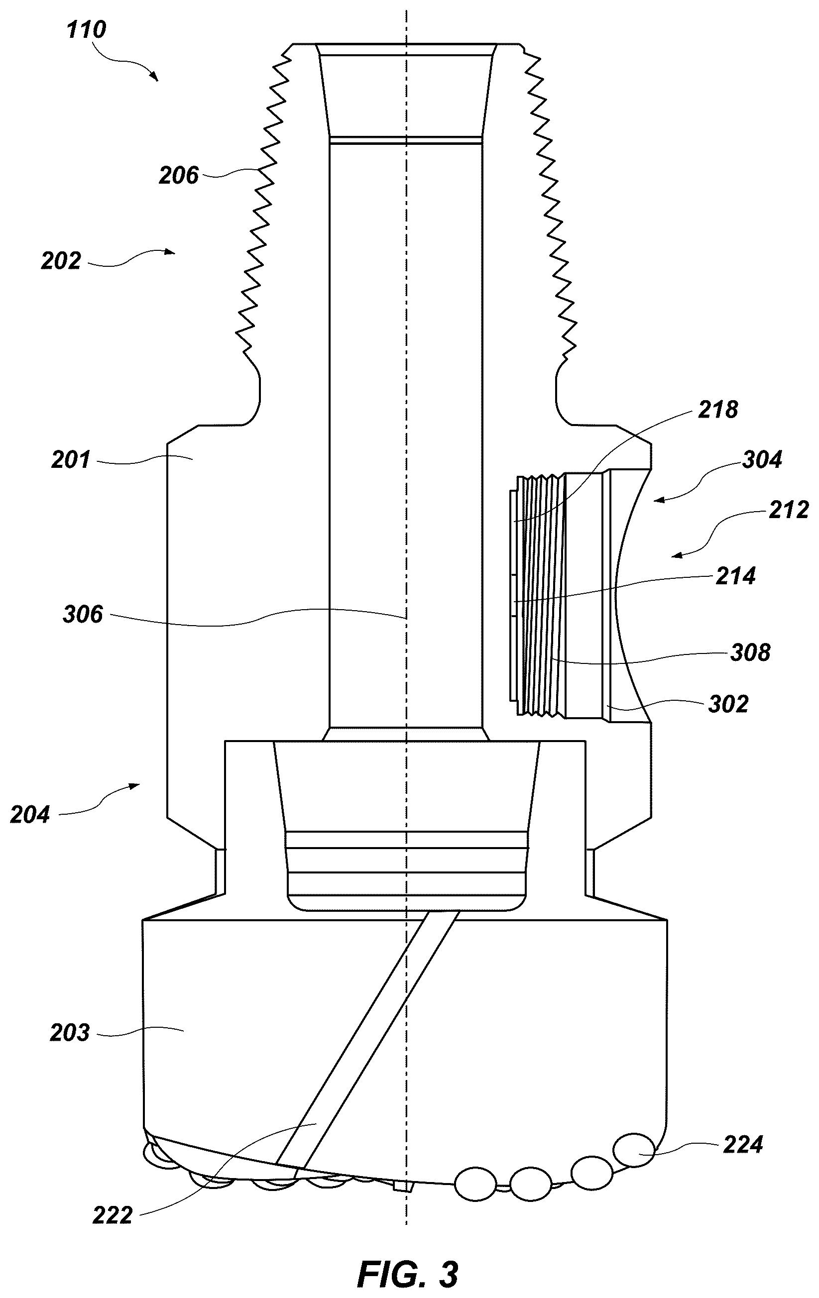 Patent US12345151 Figure 3 – Downhole sensor apparatus and related systems, apparatus, and methods