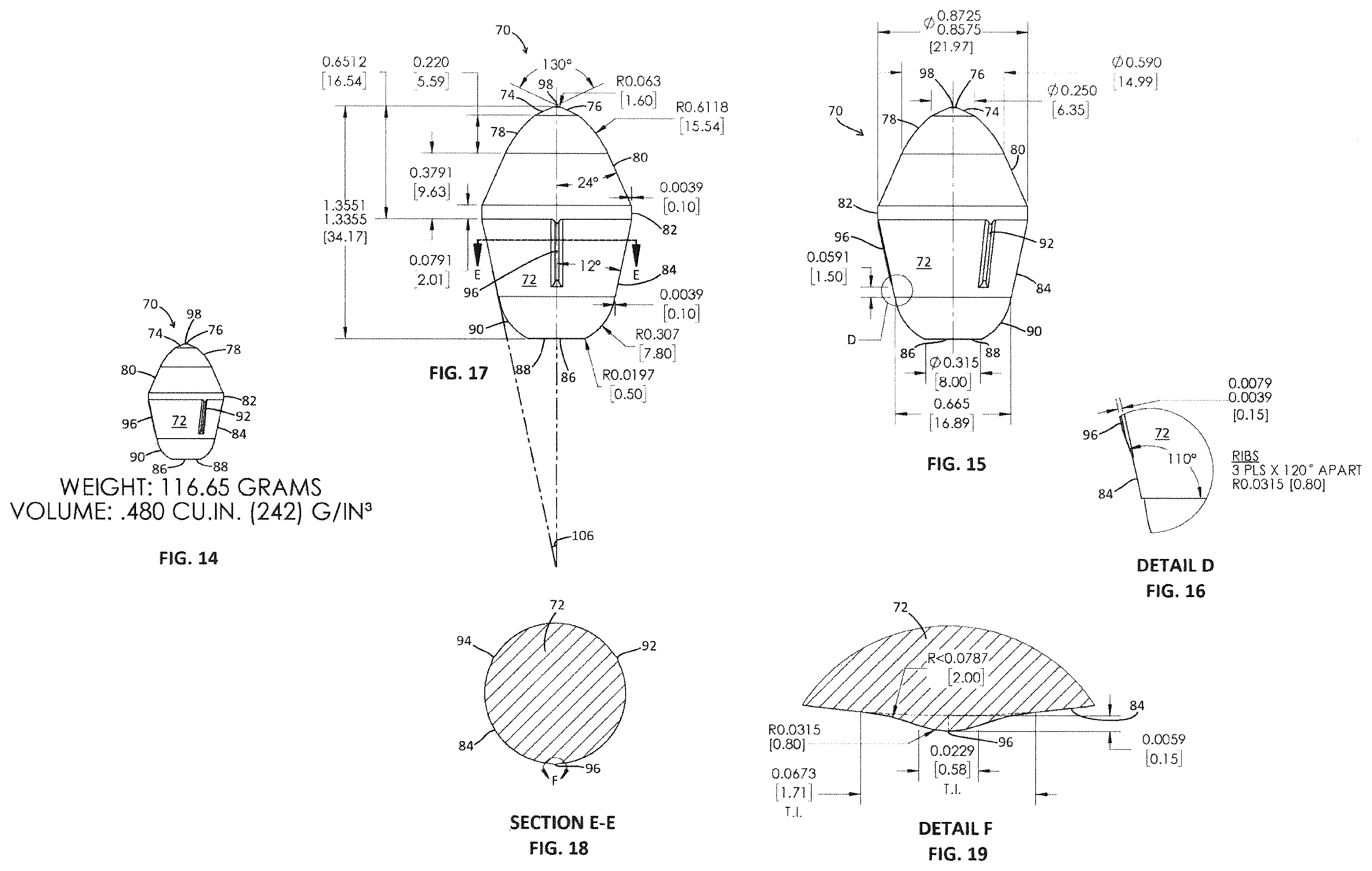 Patent US12345158 Figure 4 – Bit tip insert