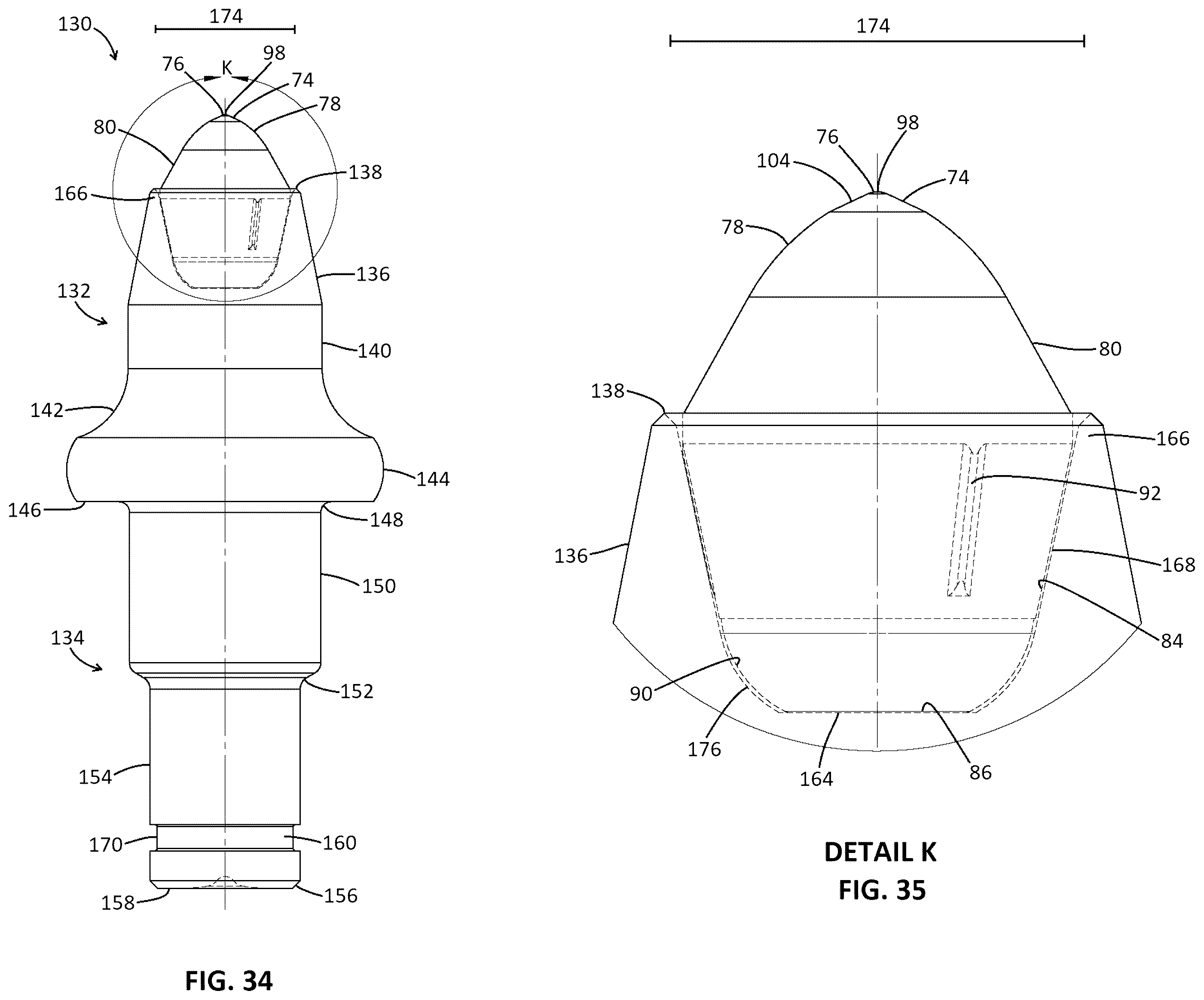 Patent US12345158 Figure 9 – Bit tip insert